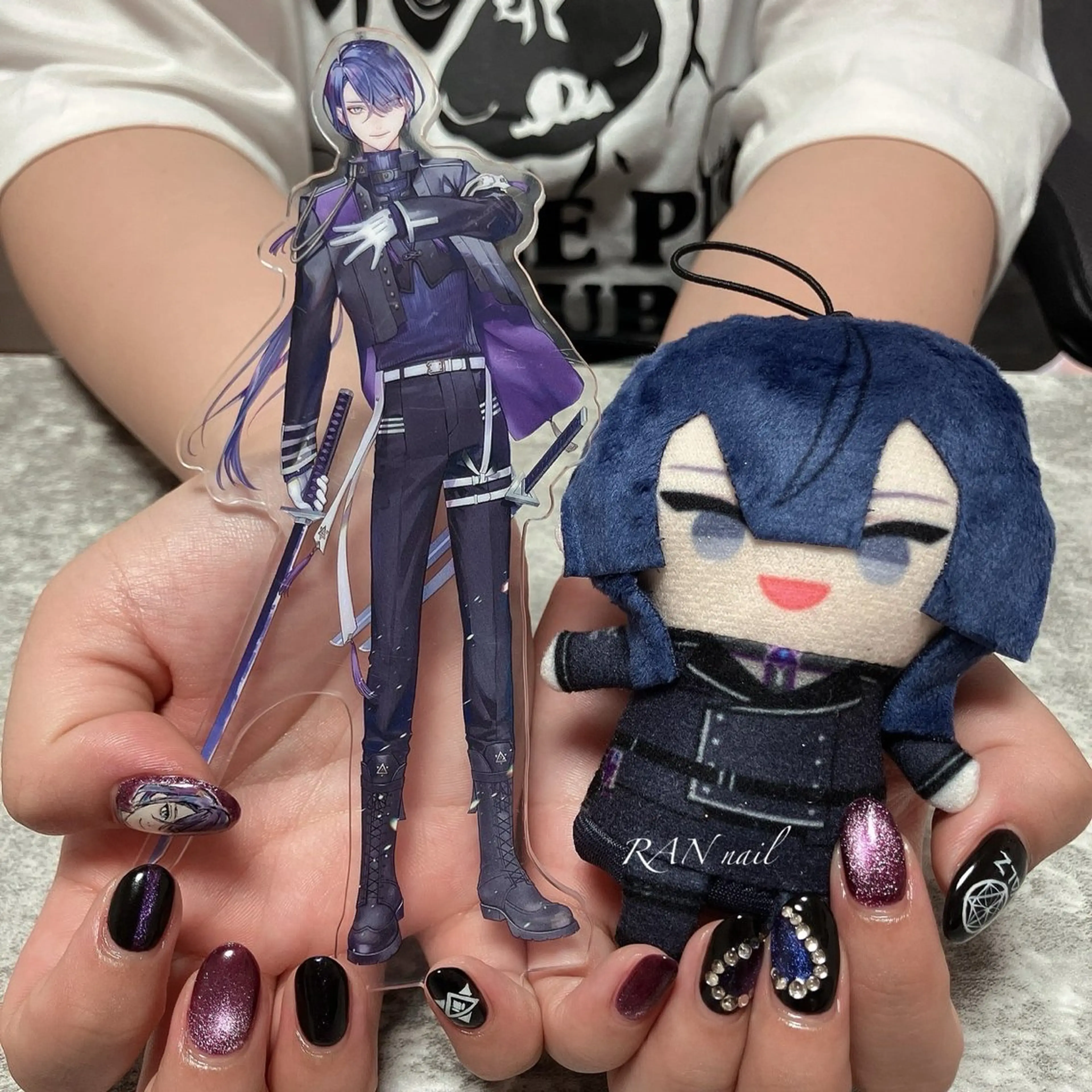 ネイル ブルー 持ち込み パープル その他(ネイル) RAN nail 〜ランネイル〜所属・RAN nailのネイルデザイン