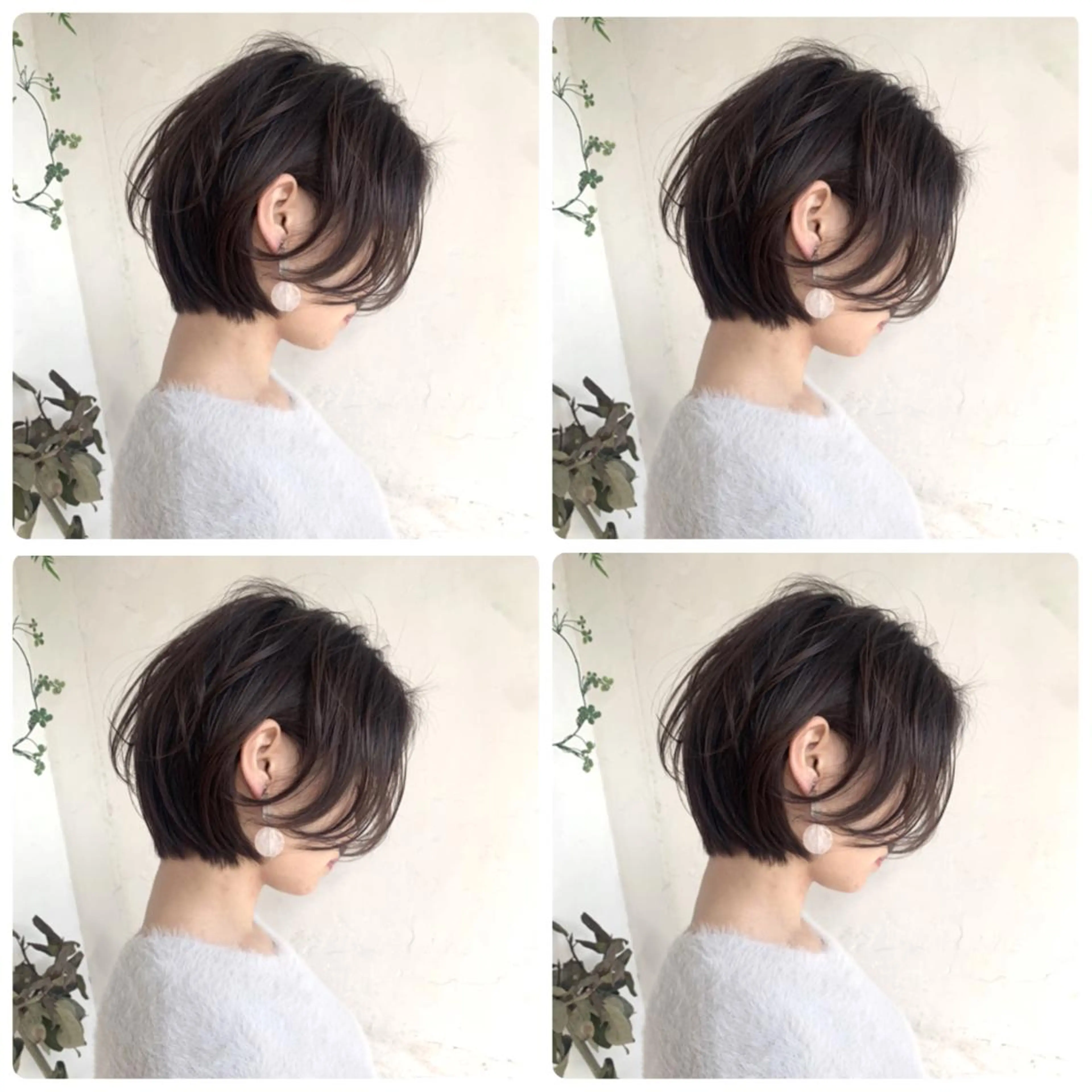 ショート カラー ショートボブ ハンサムショート 丸みショート デザインカラー ハイライトカラー カット ヘアカラー トリートメント 京都/烏丸/ショート 徒歩1分/秋山のヘアスタイル