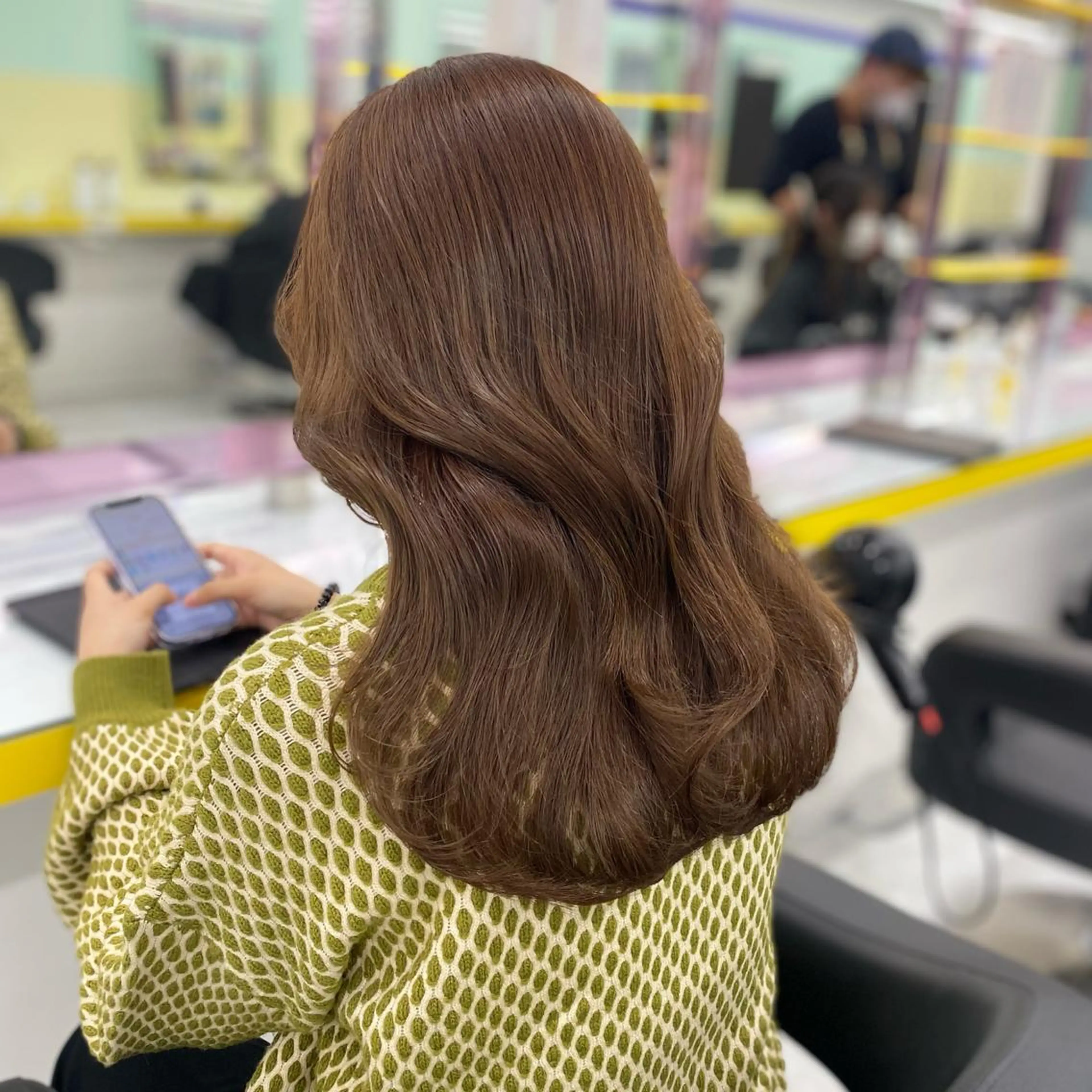 ロング カラー パーマ ヘアアレンジ メンズ キッズ ネイル マツエク・マツパ アイブロウ メンズブリーチ ブリーチ ブリーチなしカラー Lumo所属・💖横浜ブリーチなし 💖MIHOのヘアスタイル