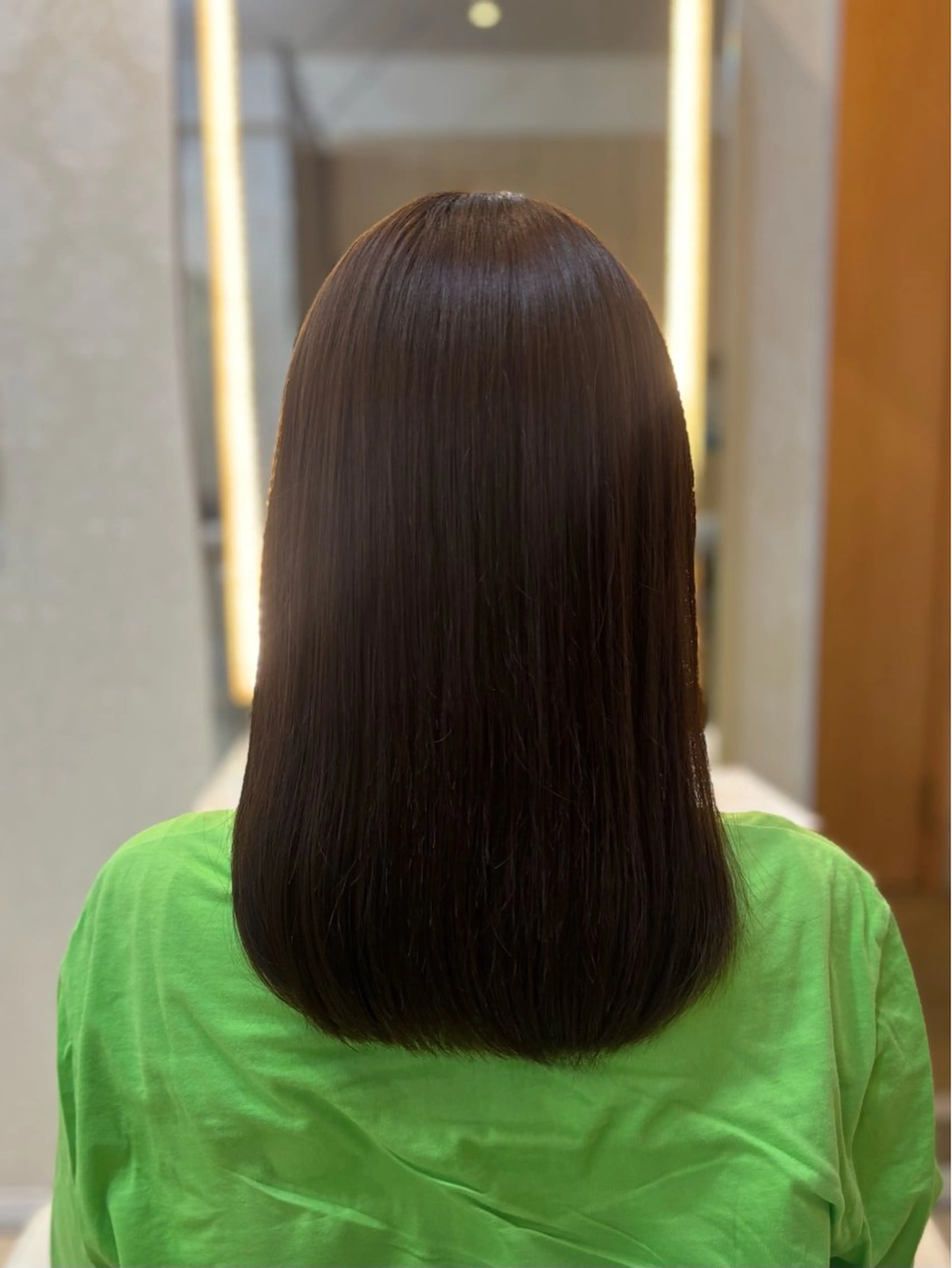 ロング カラー ブラウンカラー ヘアカラー トリートメント はらだ すずのヘアスタイル