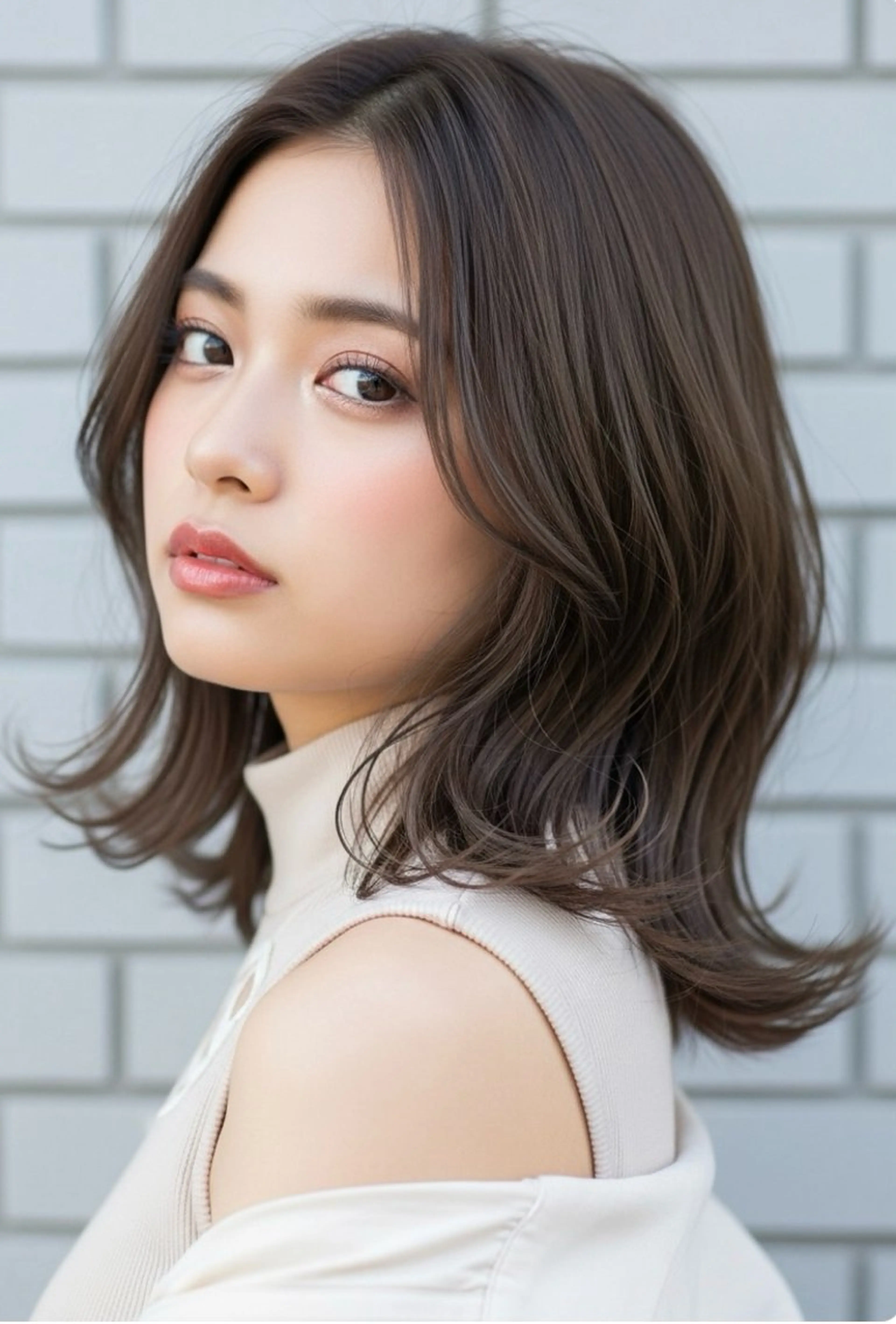 ミディアム カラー ヘアカラー 🫟Blanco🫟 Color&Careのヘアスタイル