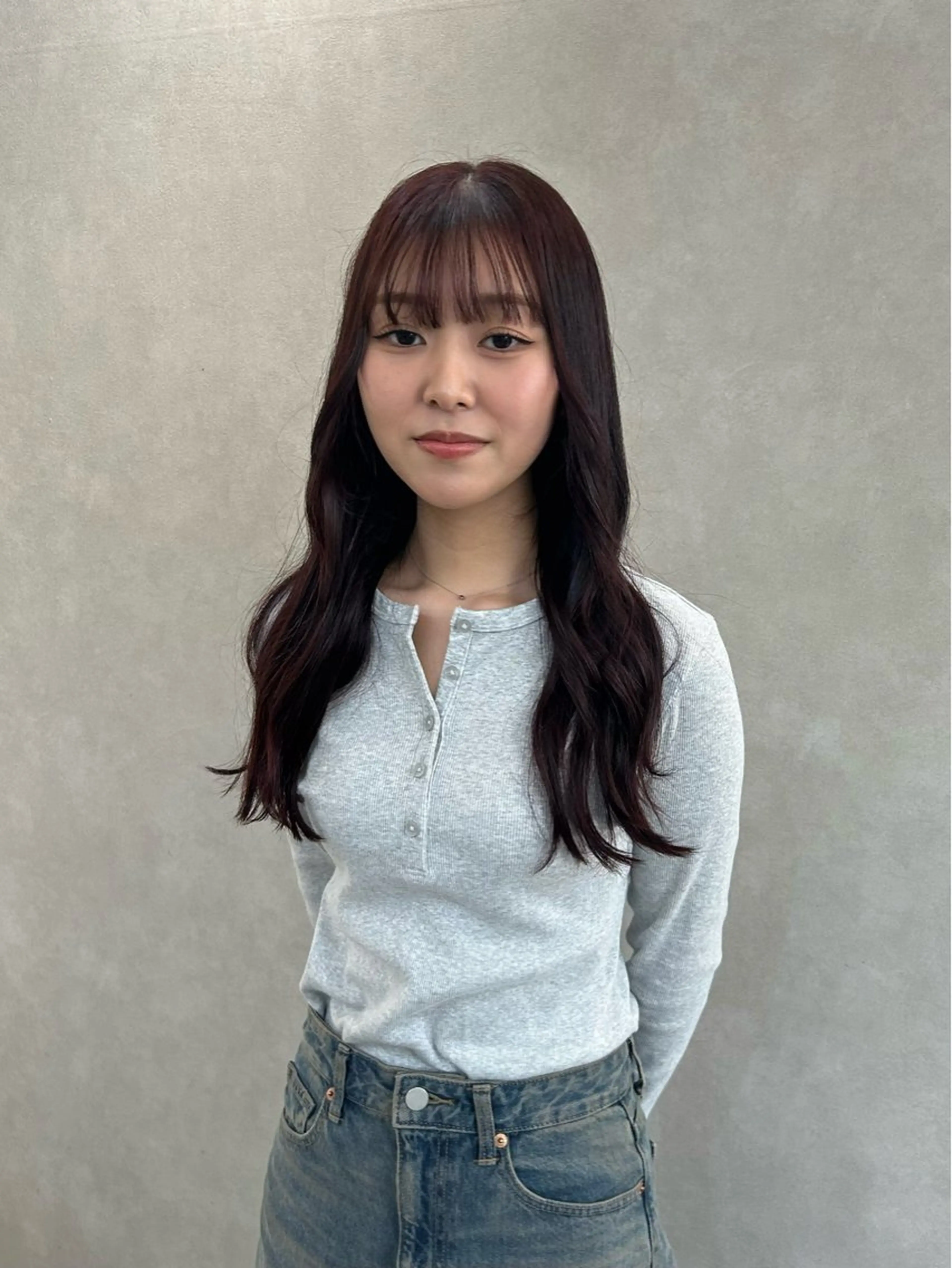 セミロング カット ヘアカラー トリートメント cien 【堀江】 eri bobのヘアスタイル