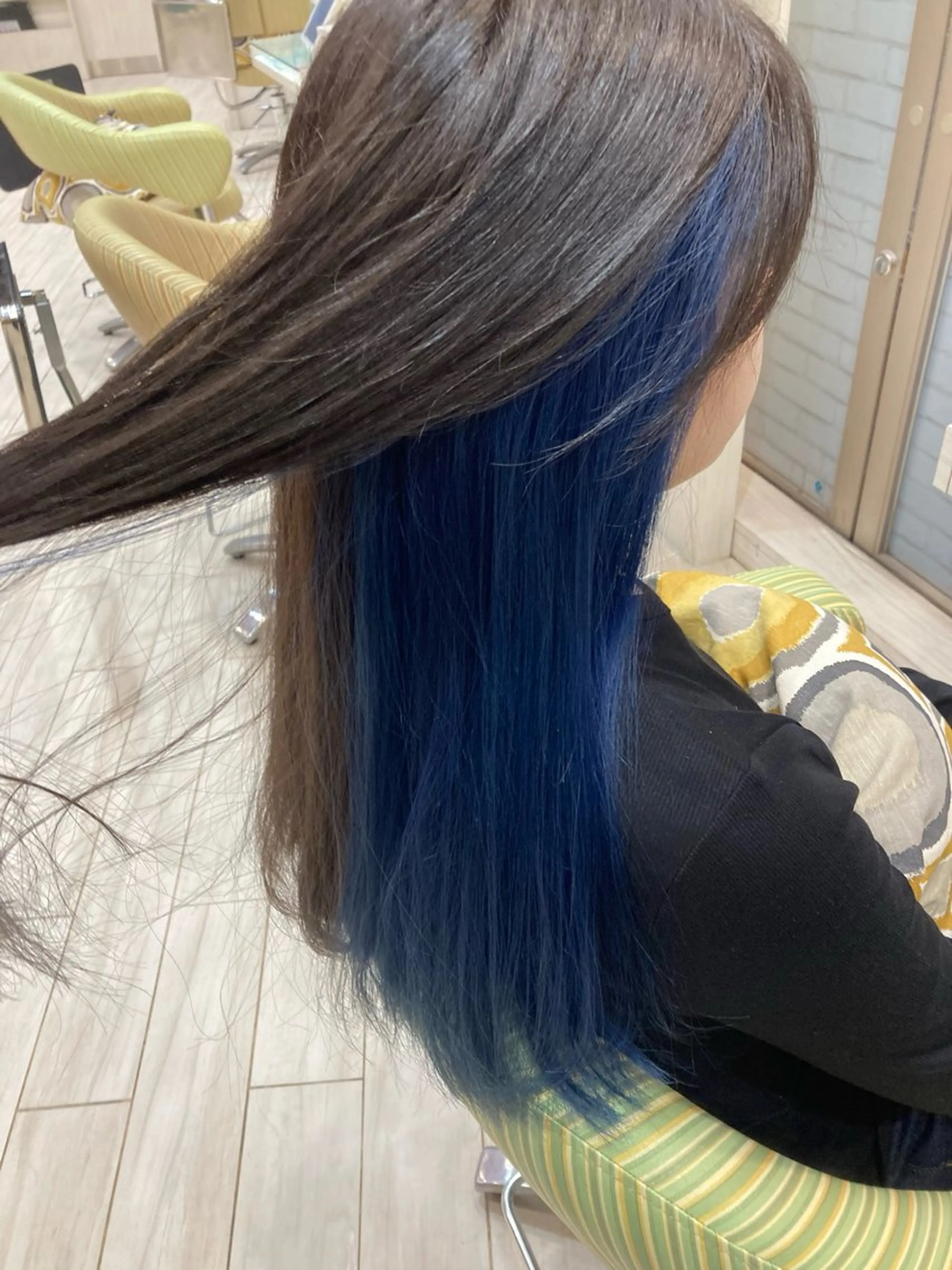 ロング カラー ダブルカラー グラデーションカラー インナーカラー エクステ 外国人風カラー ヘアカラー 永倉 はるかのヘアスタイル