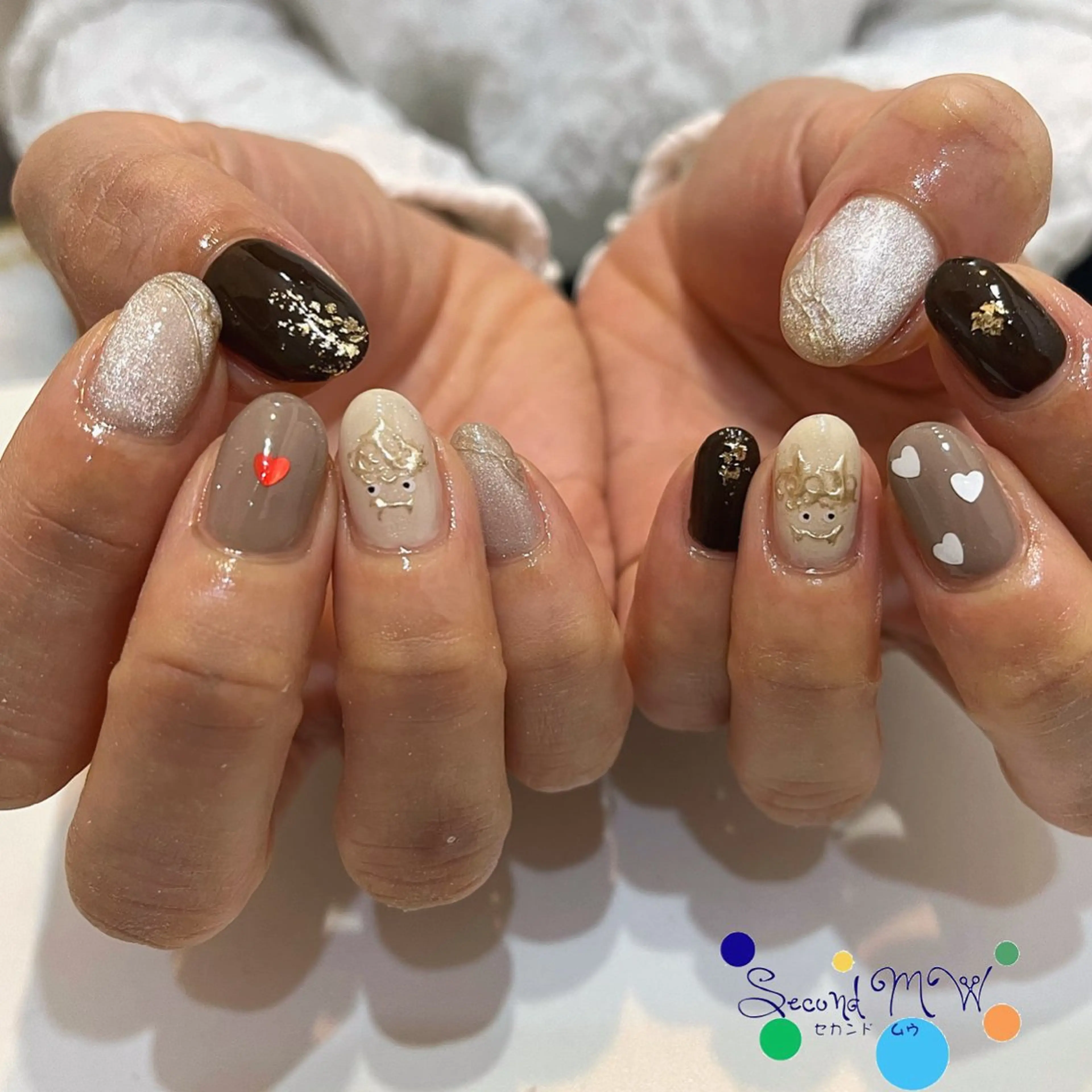 ネイル バレンタイン ハンドネイル Second   MW所属・SecondMW _nail 　川連のネイルデザイン