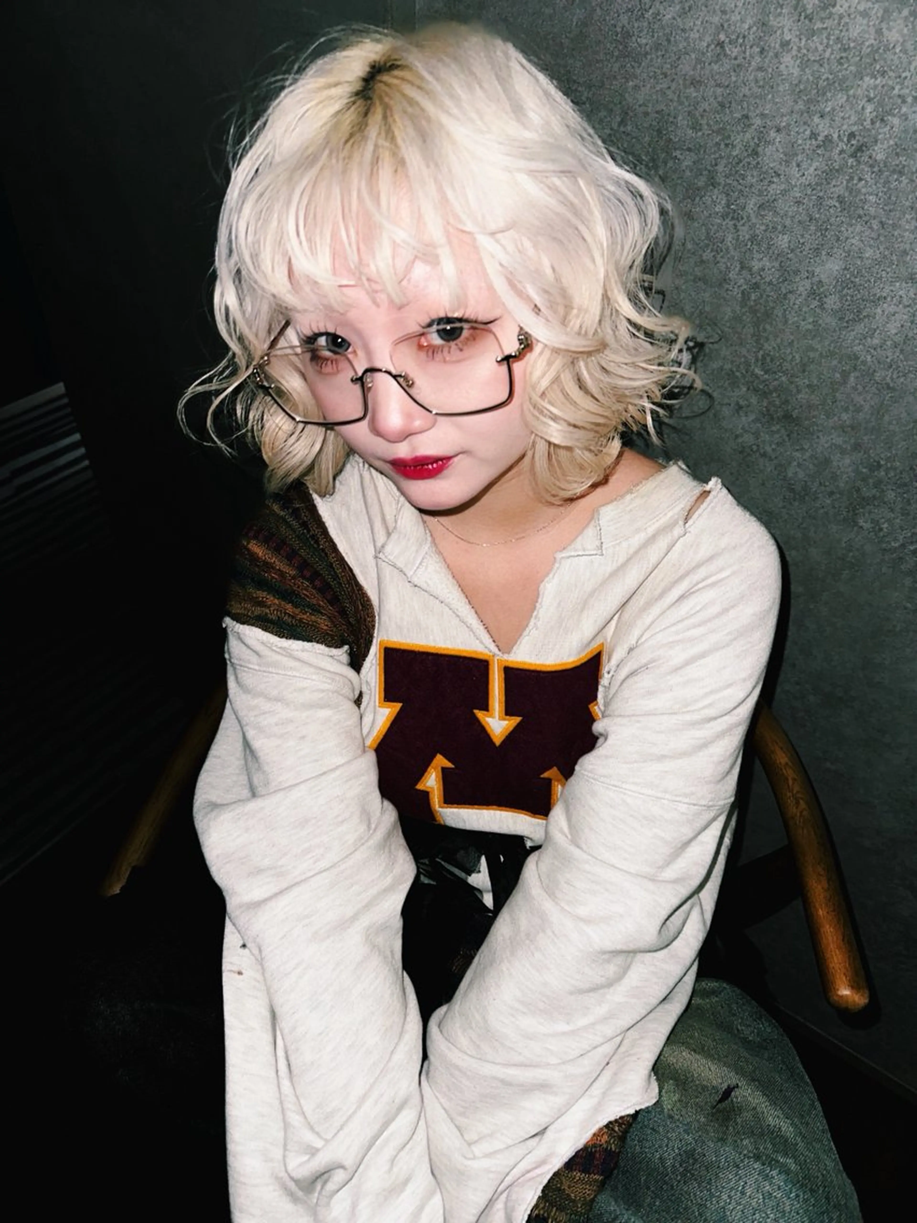 ミディアム カラー ヘアカラー トリートメント ヘアセット 色落ちまで2度綺麗な ハイトーン⭐️ヨシキのヘアスタイル