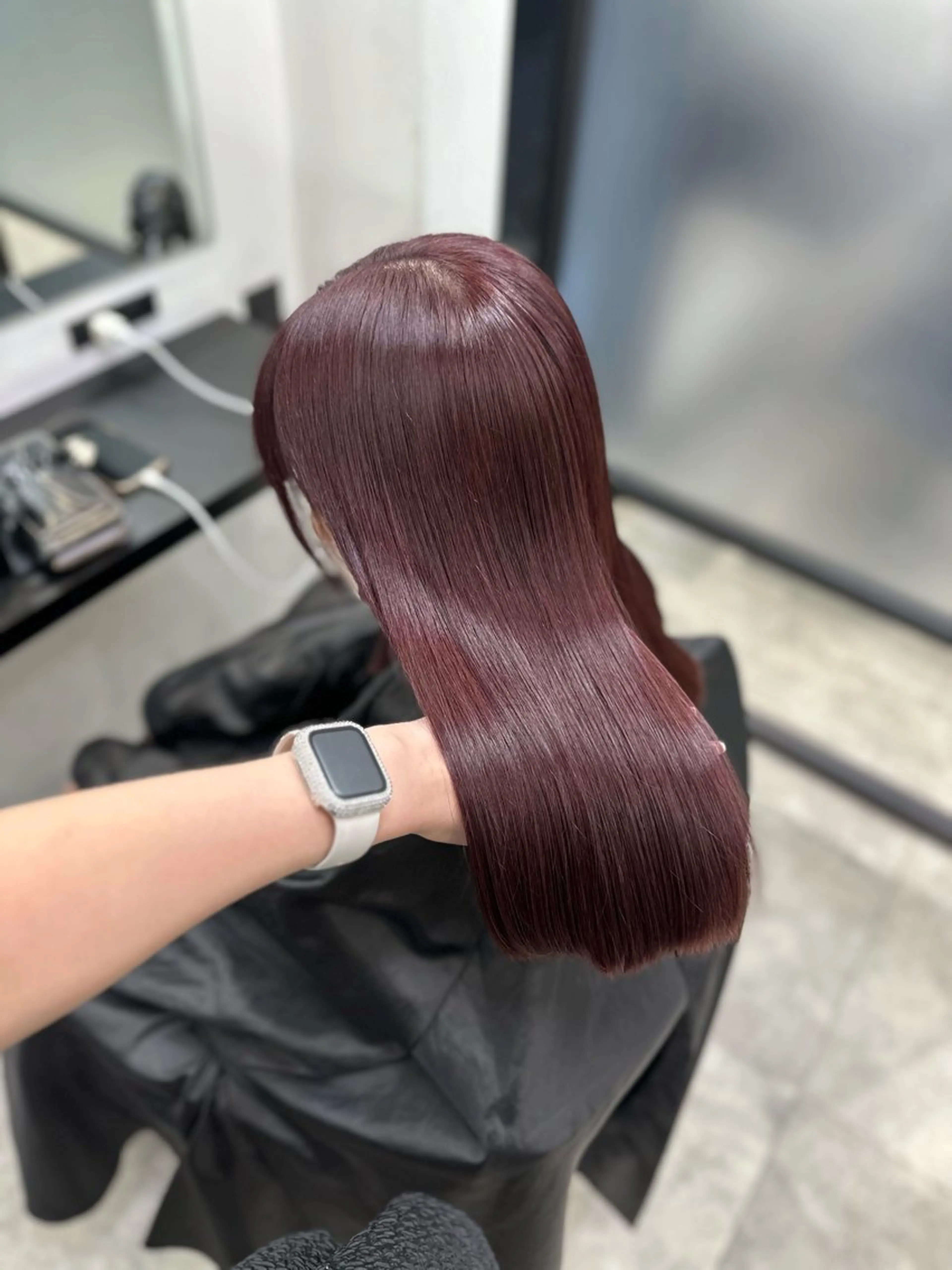 ロング カラー ヘアカラー トリートメント 韓国ヘア🇰🇷🎀 みきのヘアスタイル