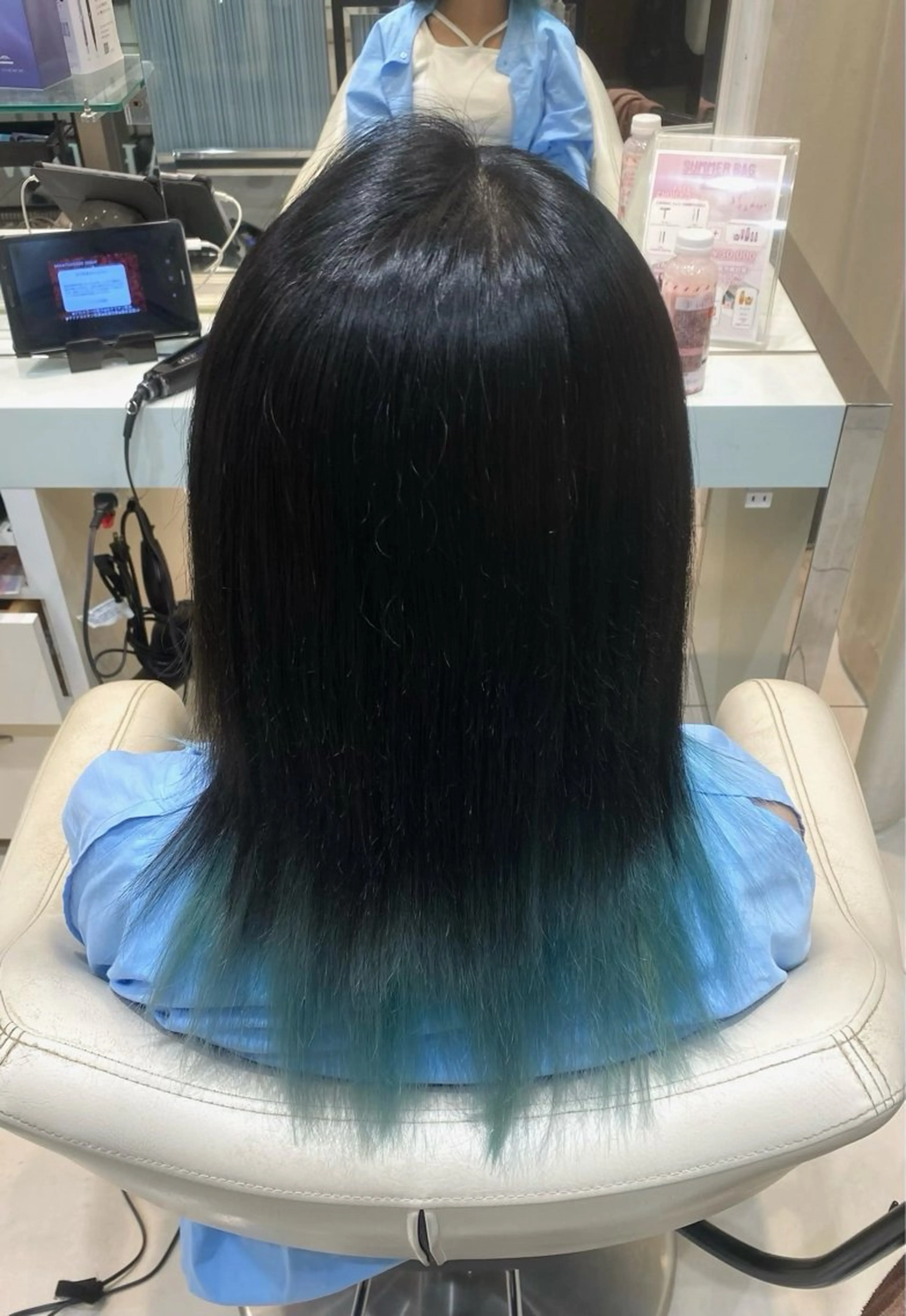 ミディアム カラー 縮毛矯正 ゆきのヘアスタイル