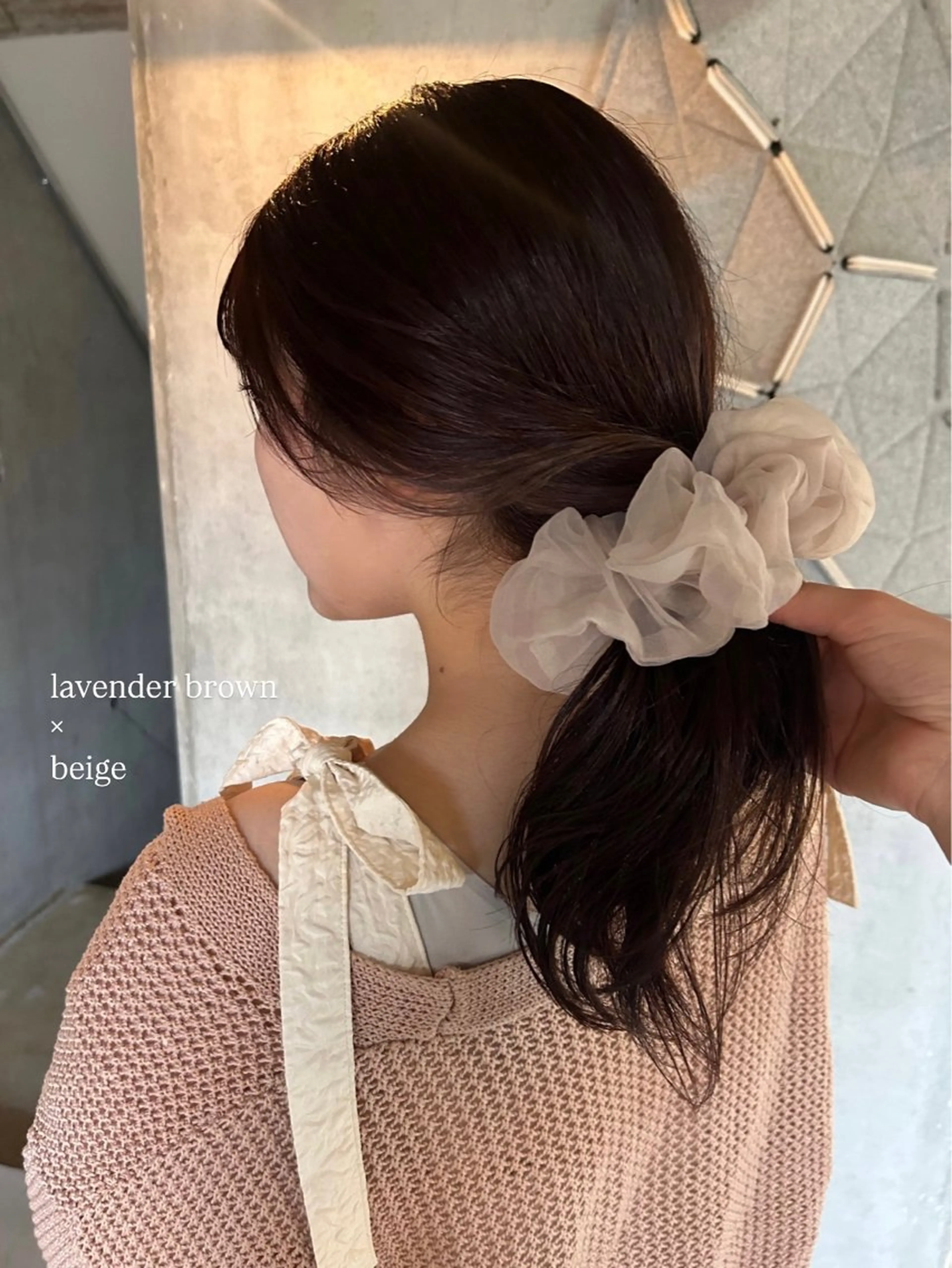 セミロング ヘアカラー Alter所属・layer/透明感 ハイトーン/kanaのヘアスタイル