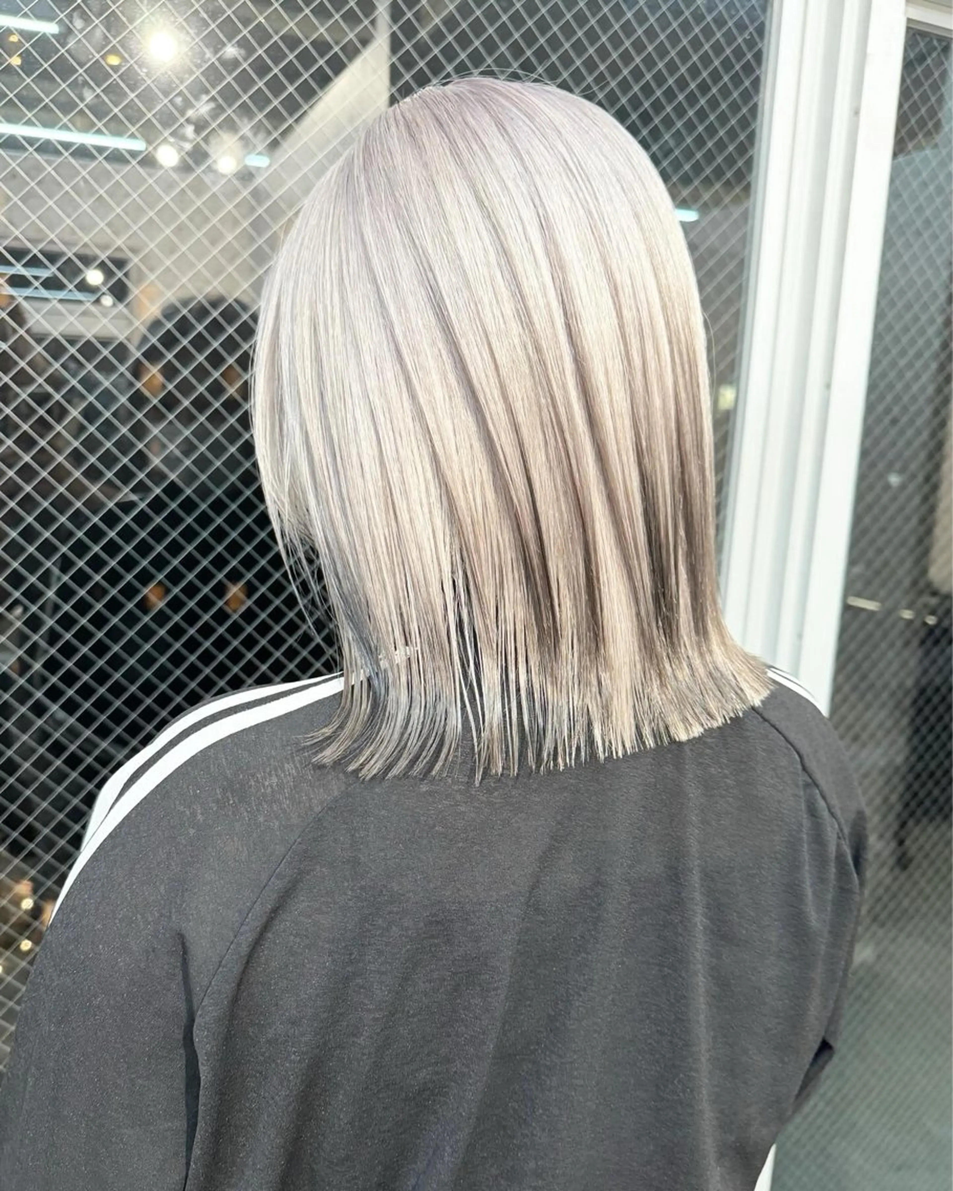 ミディアム カラー ヘアアレンジ ミディアムパーマ 黒髪 ブリーチ ケアブリーチ ダブルカラー ヘアカラー トリートメント lani 天神大名/ブリーチのヘアスタイル