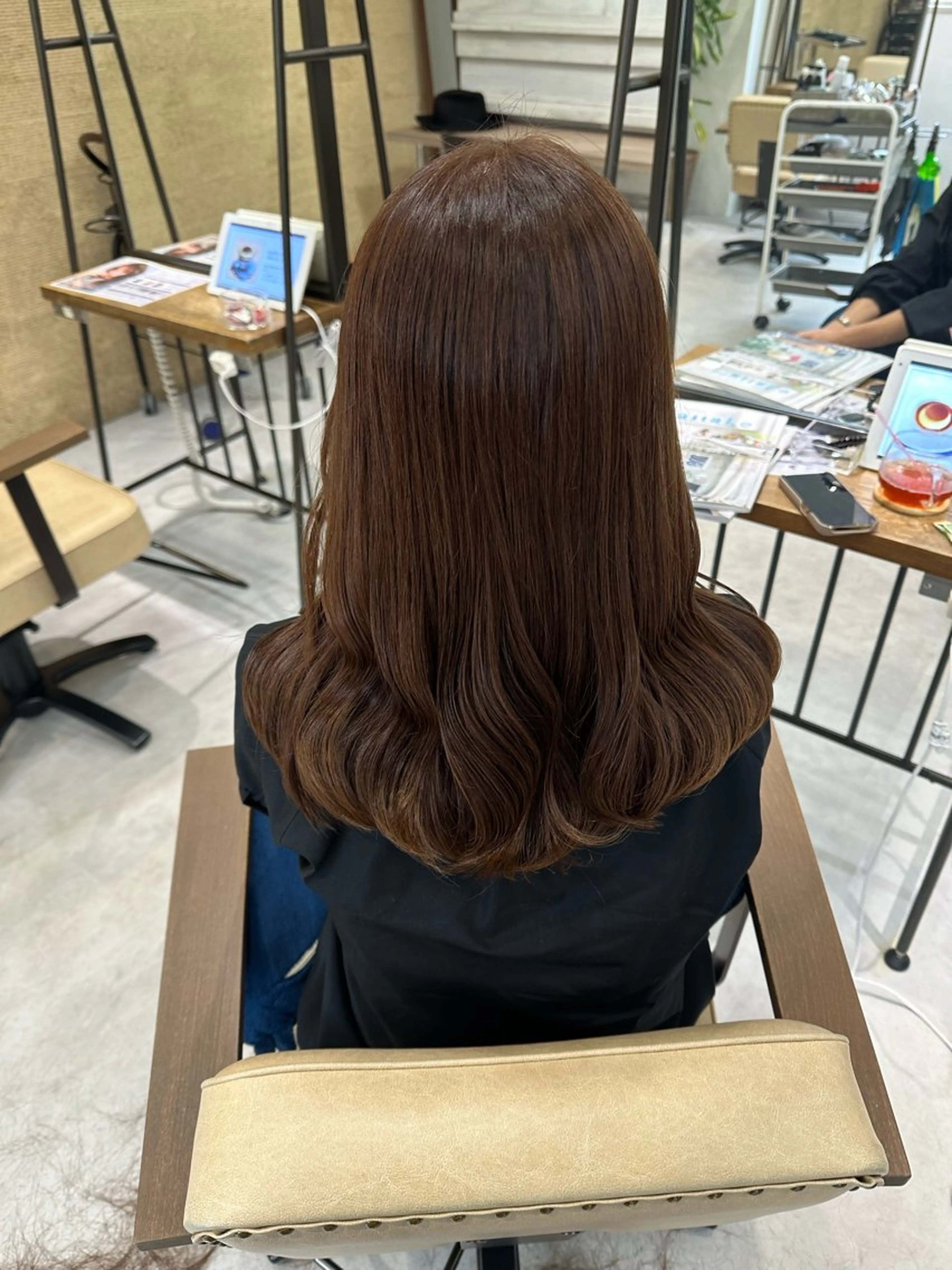セミロング カラー 髪質改善AUSTIN登戸所属・野村 一花 / 暖色 カラー / Wカラーのヘアスタイル