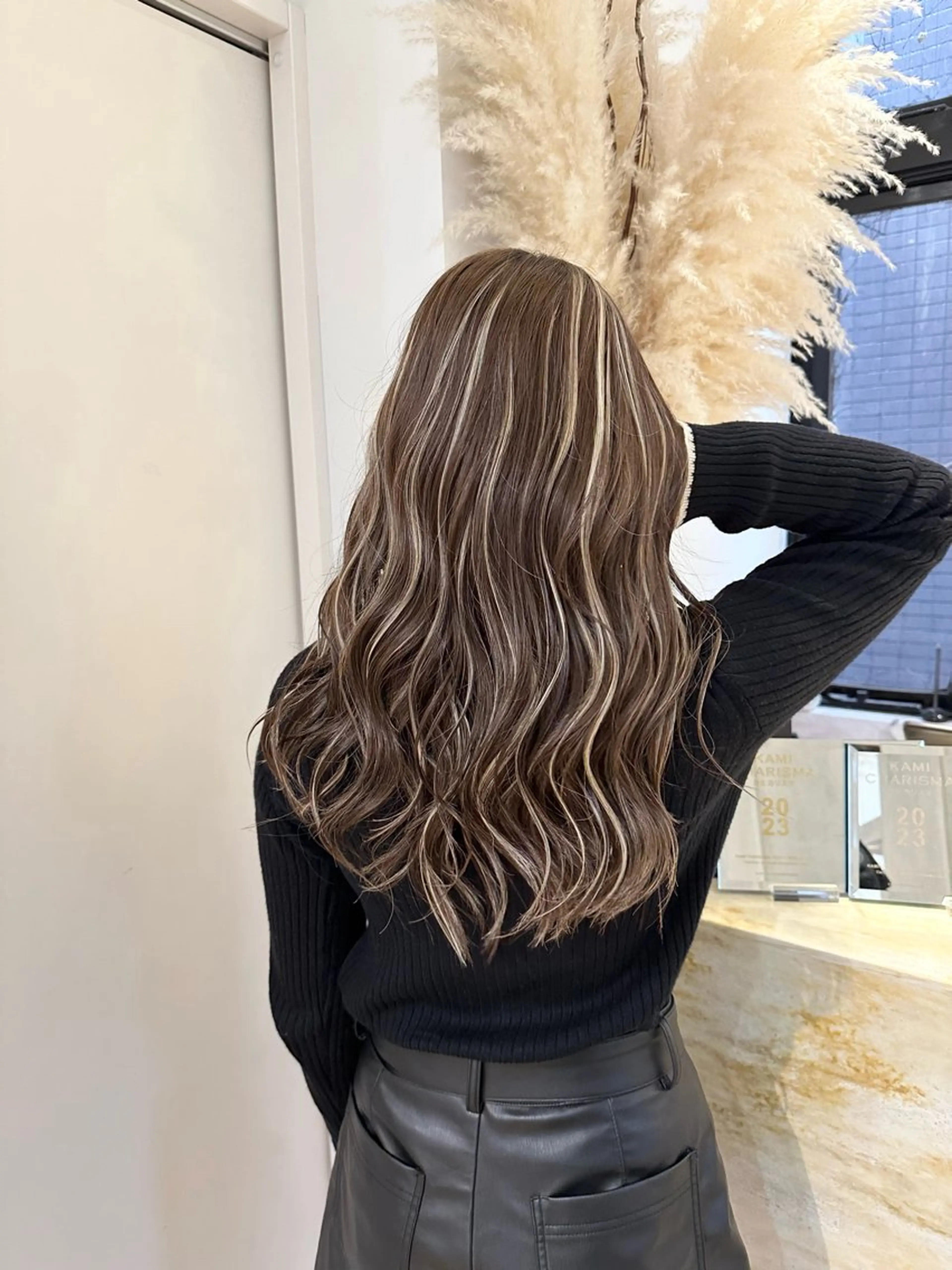 ロング カラー パーマ ヘアアレンジ メンズ Dimo＆所属・ハイライトカラー /ダイスケのヘアスタイル