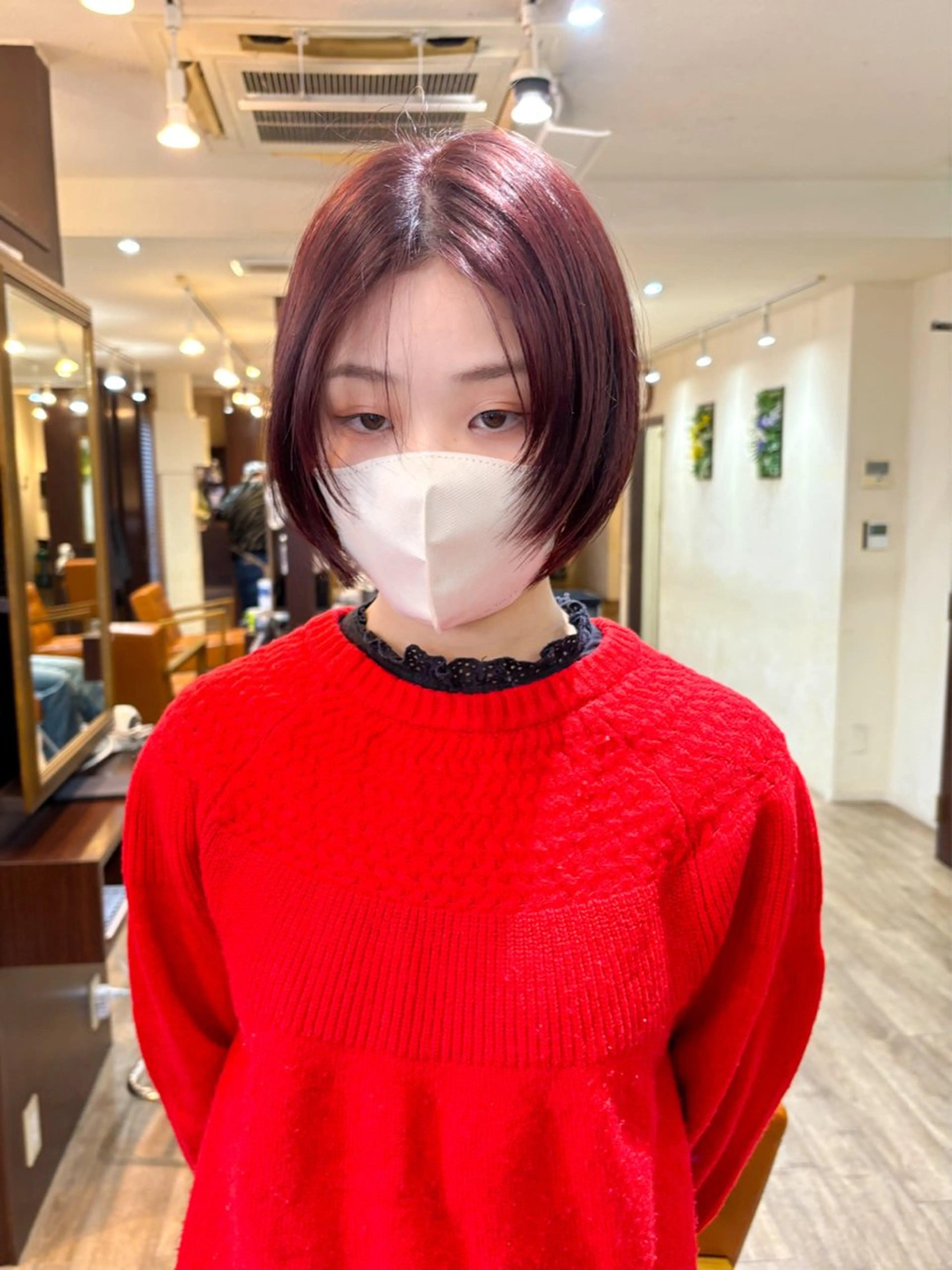 ショート カット ヘアカラー ボブ/パーマ/宮本 泰周のヘアスタイル