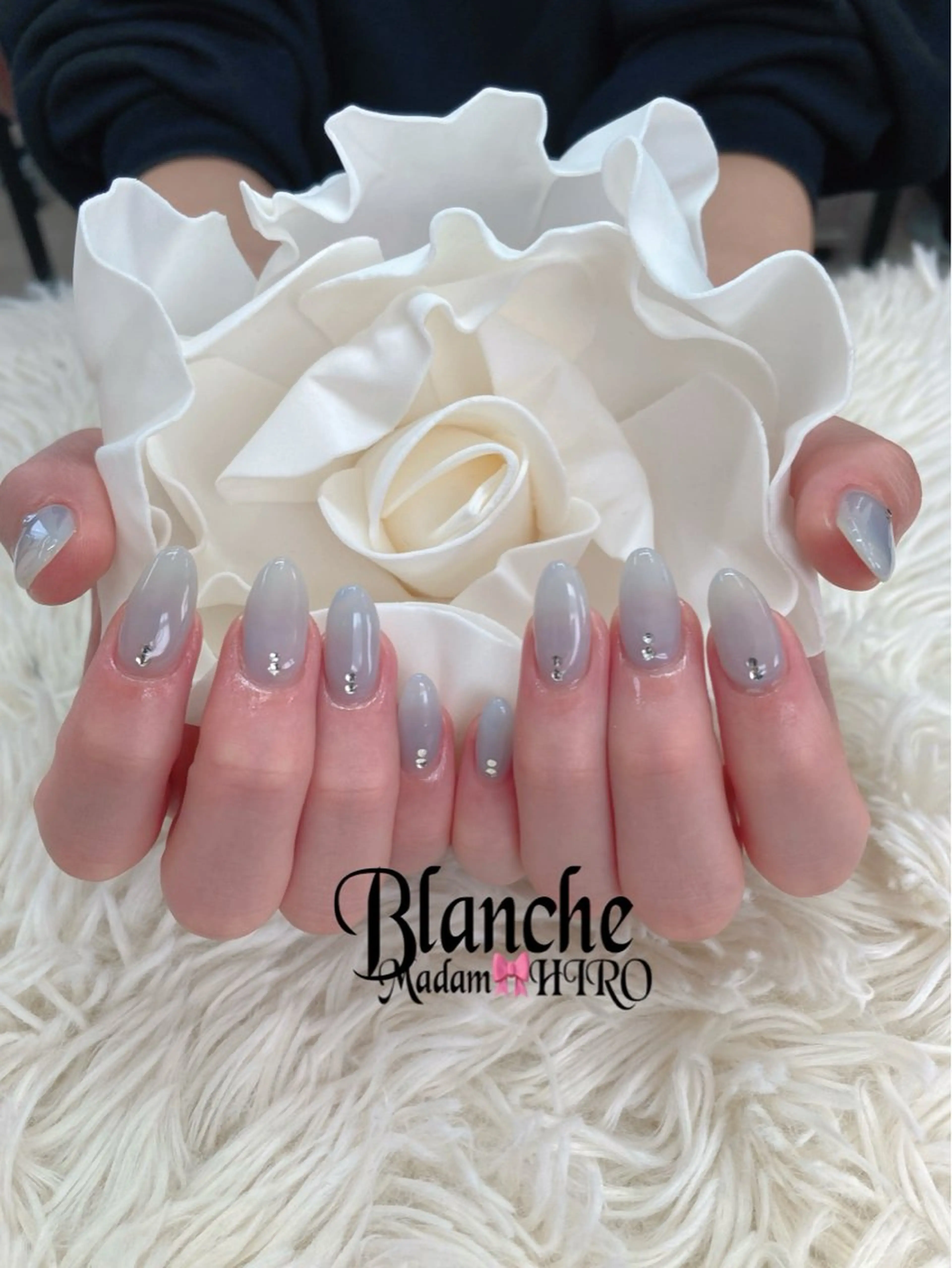 ネイル ブルー クリアネイル Lianネイル 寛子Lianのネイルデザイン