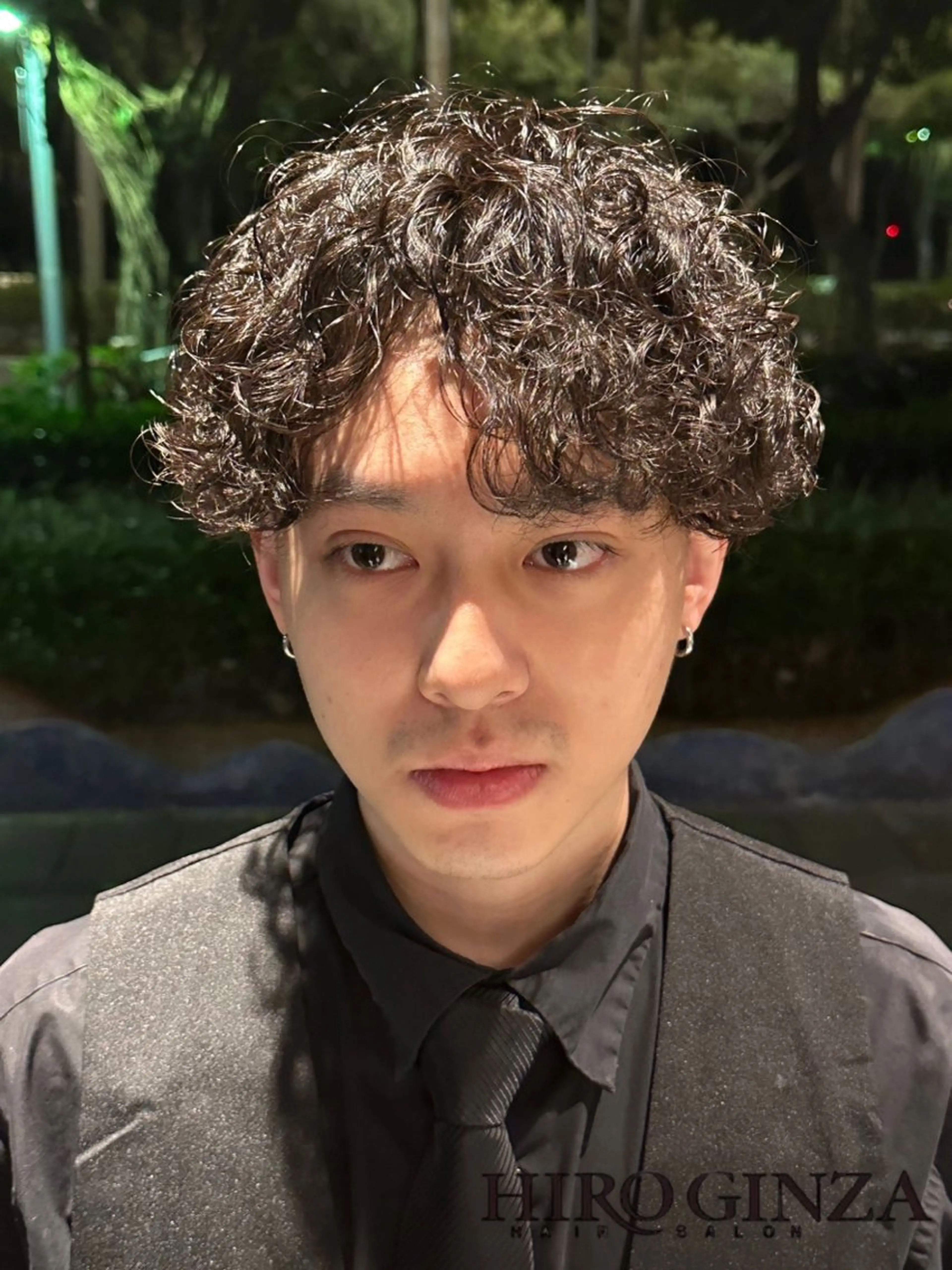 ミディアム パーマ メンズ EN所属・EN 長澤 友吾のヘアスタイル