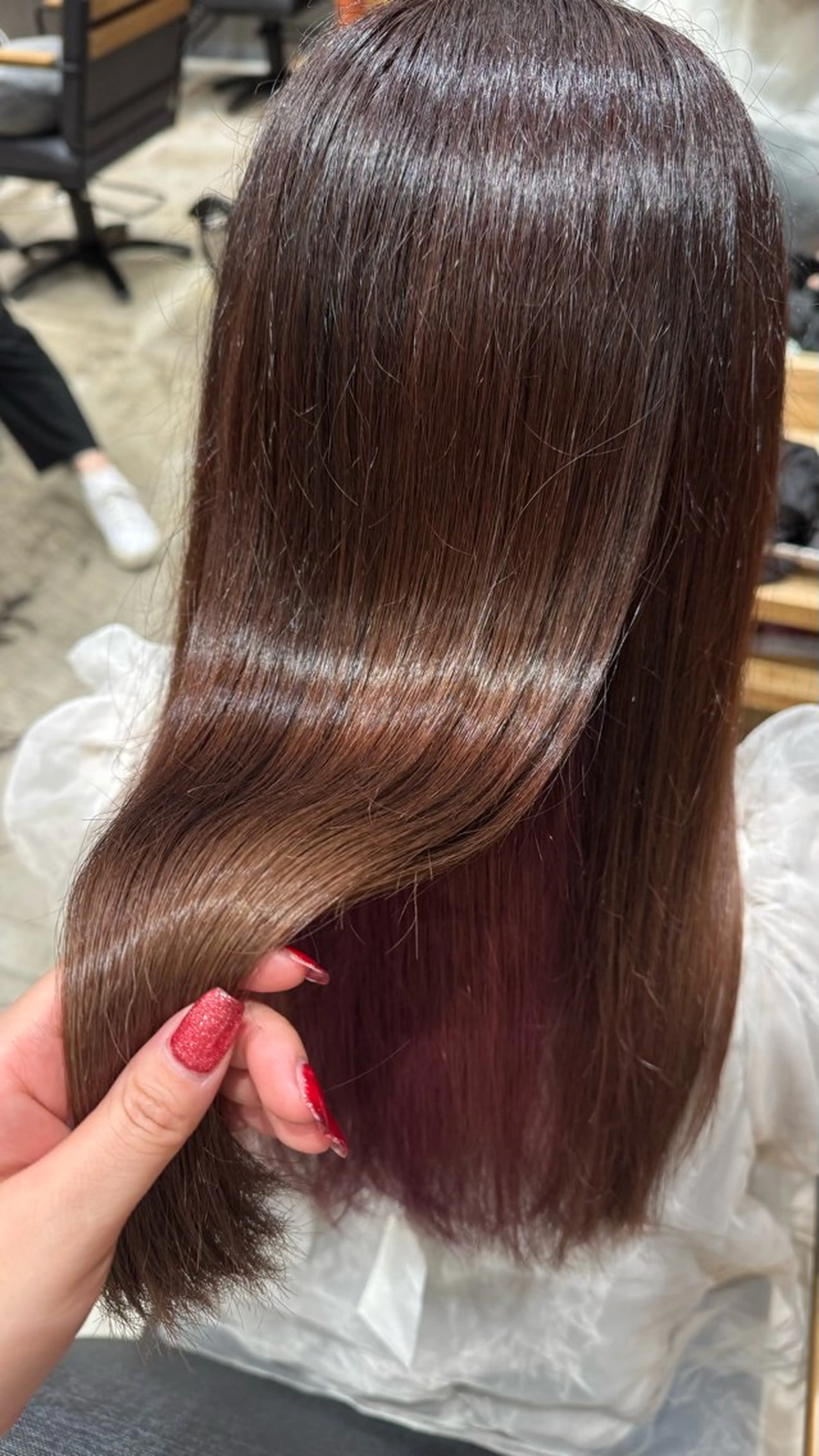 セミロング きたい みゅうのヘアスタイル