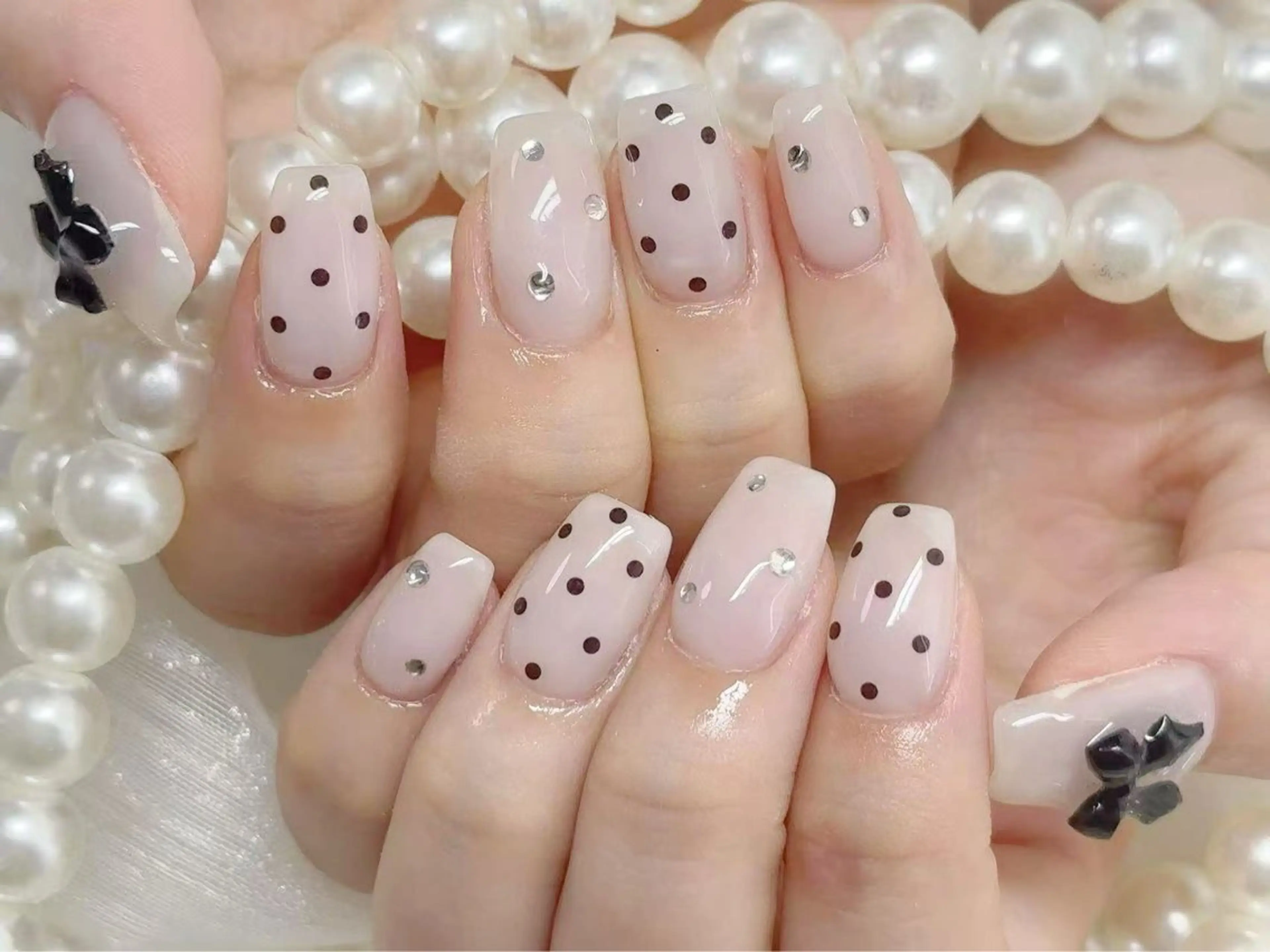 ネイル アートネイル クリアネイル 成人式 長さ出し フラッシュネイル 💫KASUMI 💅のネイルデザイン