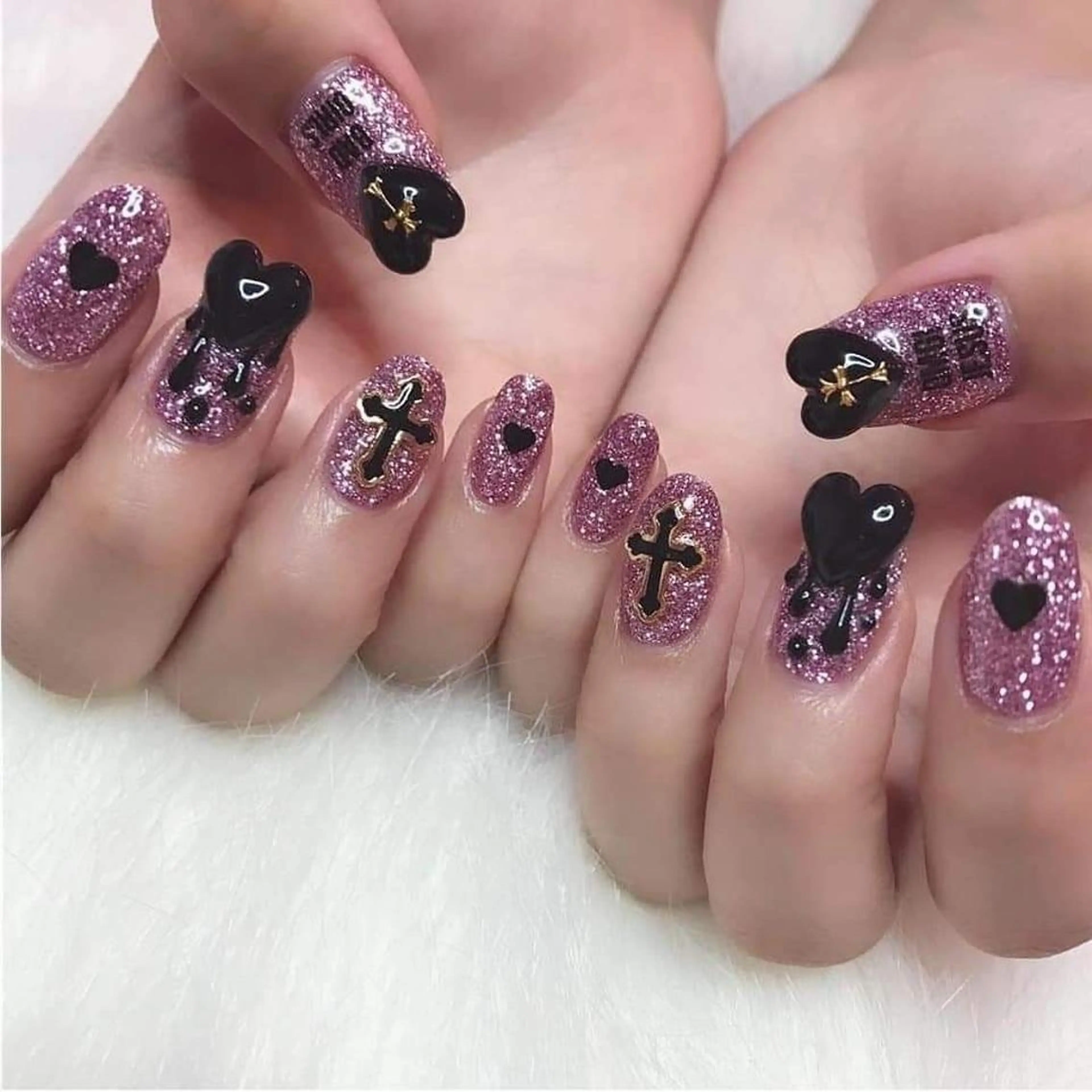 ネイル 長さ出し フレンチネイル グラデーション 卒業式 マグネットネイル ハンドネイル MIHANA YUKIのネイルデザイン