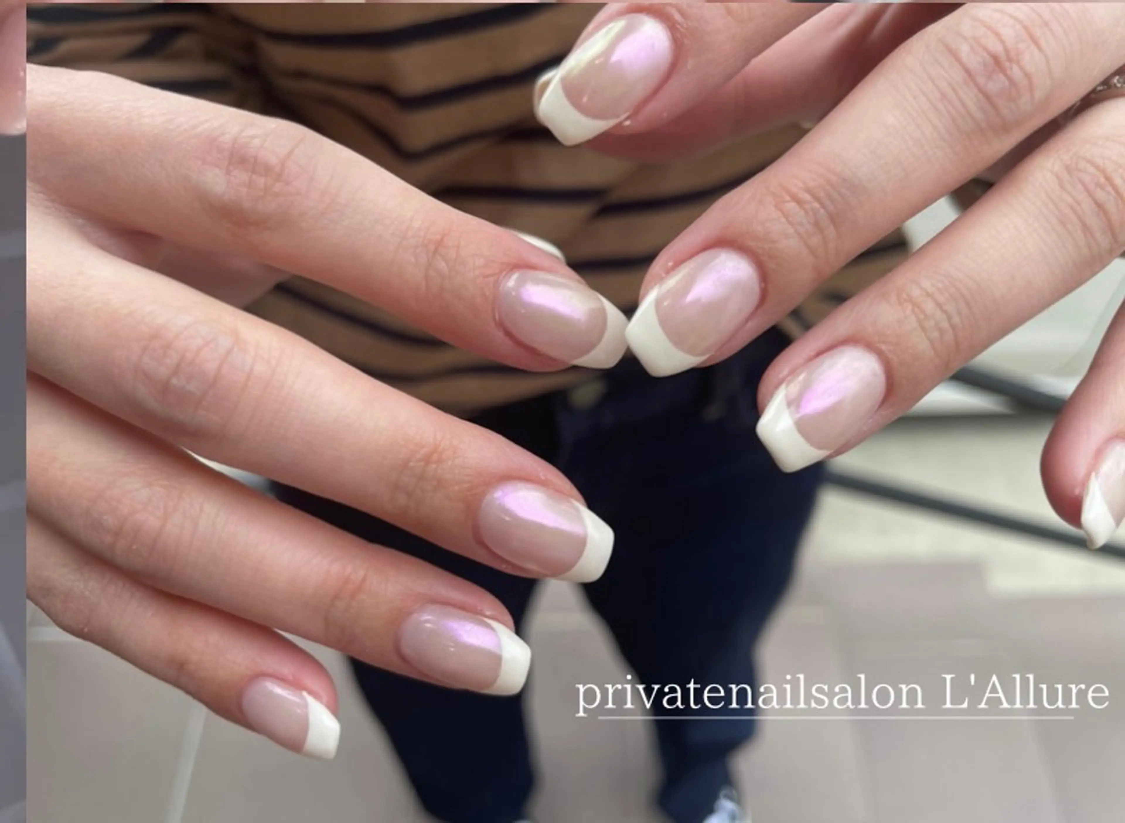 ネイル フレンチネイル ハンドネイル nailsalon -L'Allure-のネイルデザイン