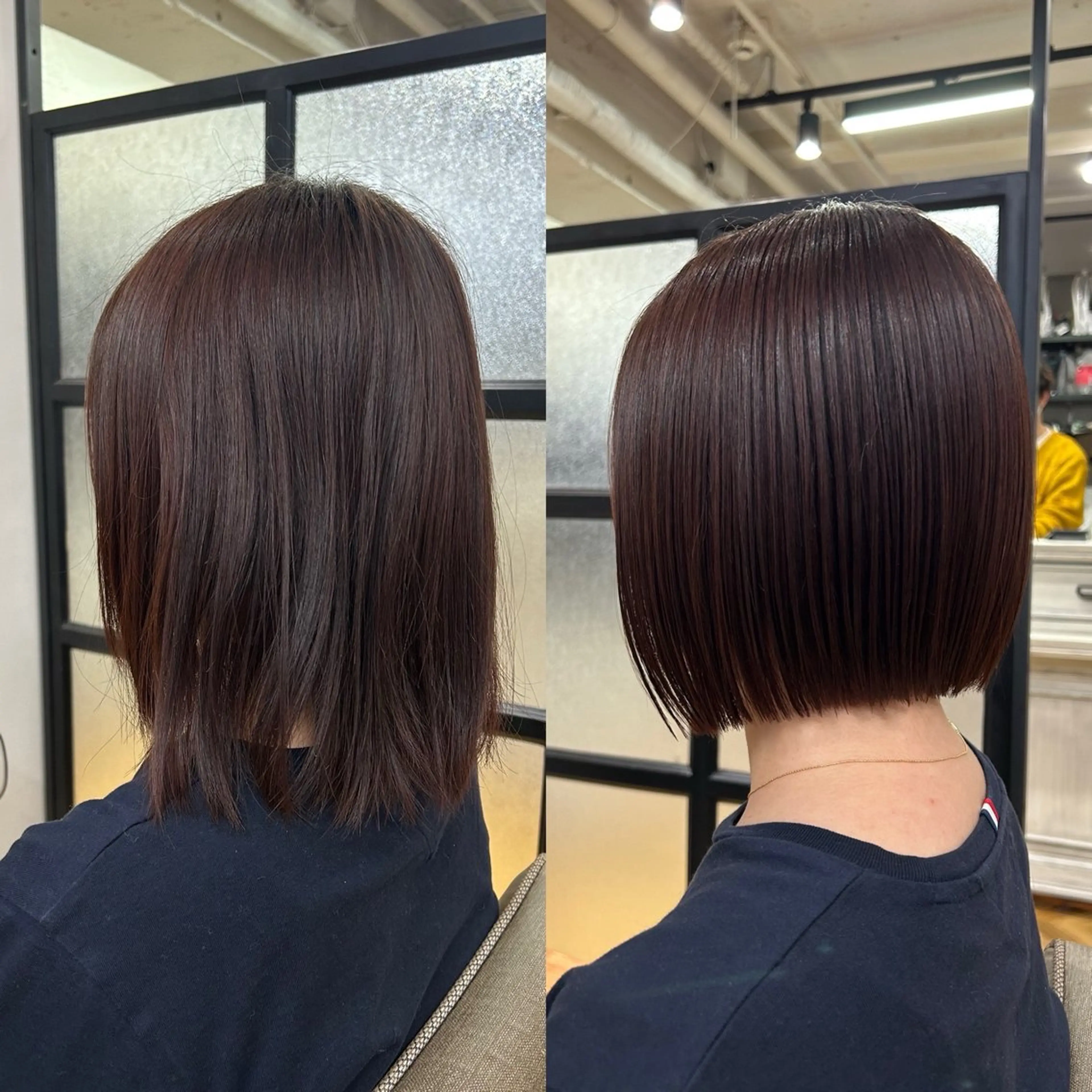 ミディアム ボブ 岩崎 美帆のヘアスタイル