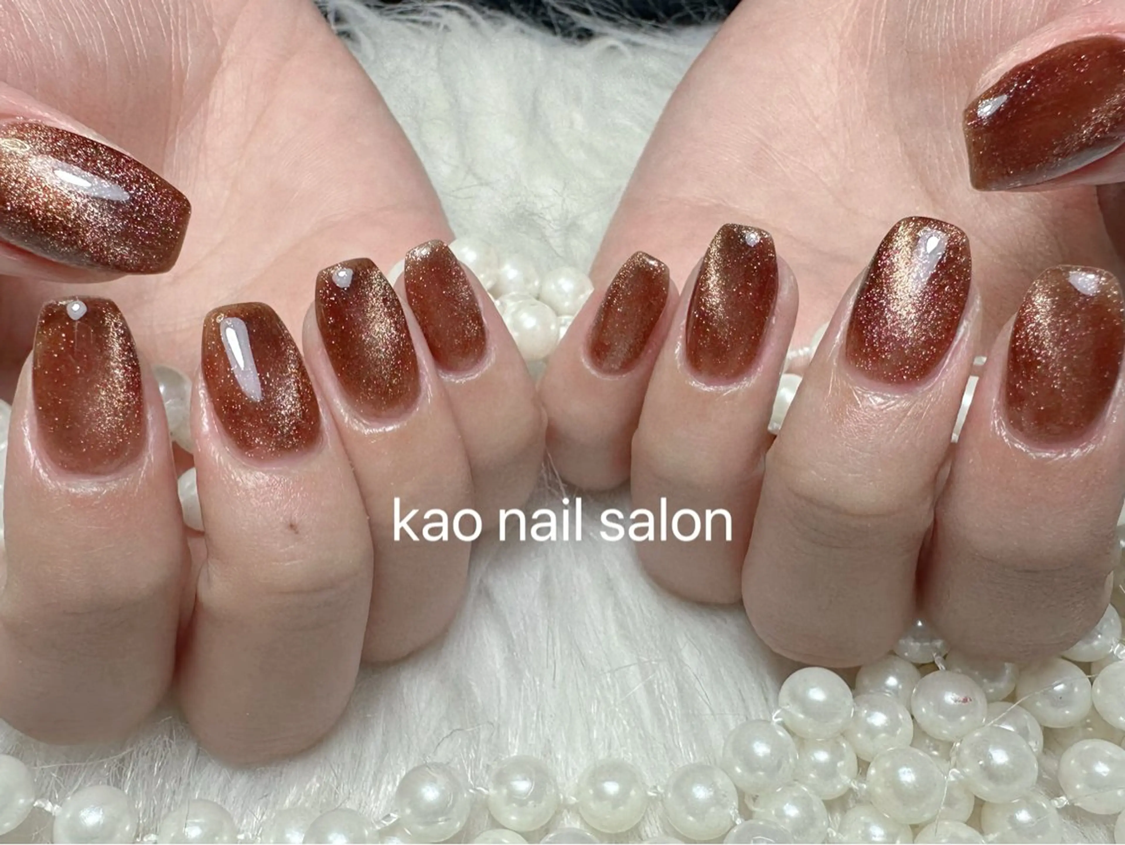ネイル ハンドネイル kao nail マグネット/長さだしのネイルデザイン
