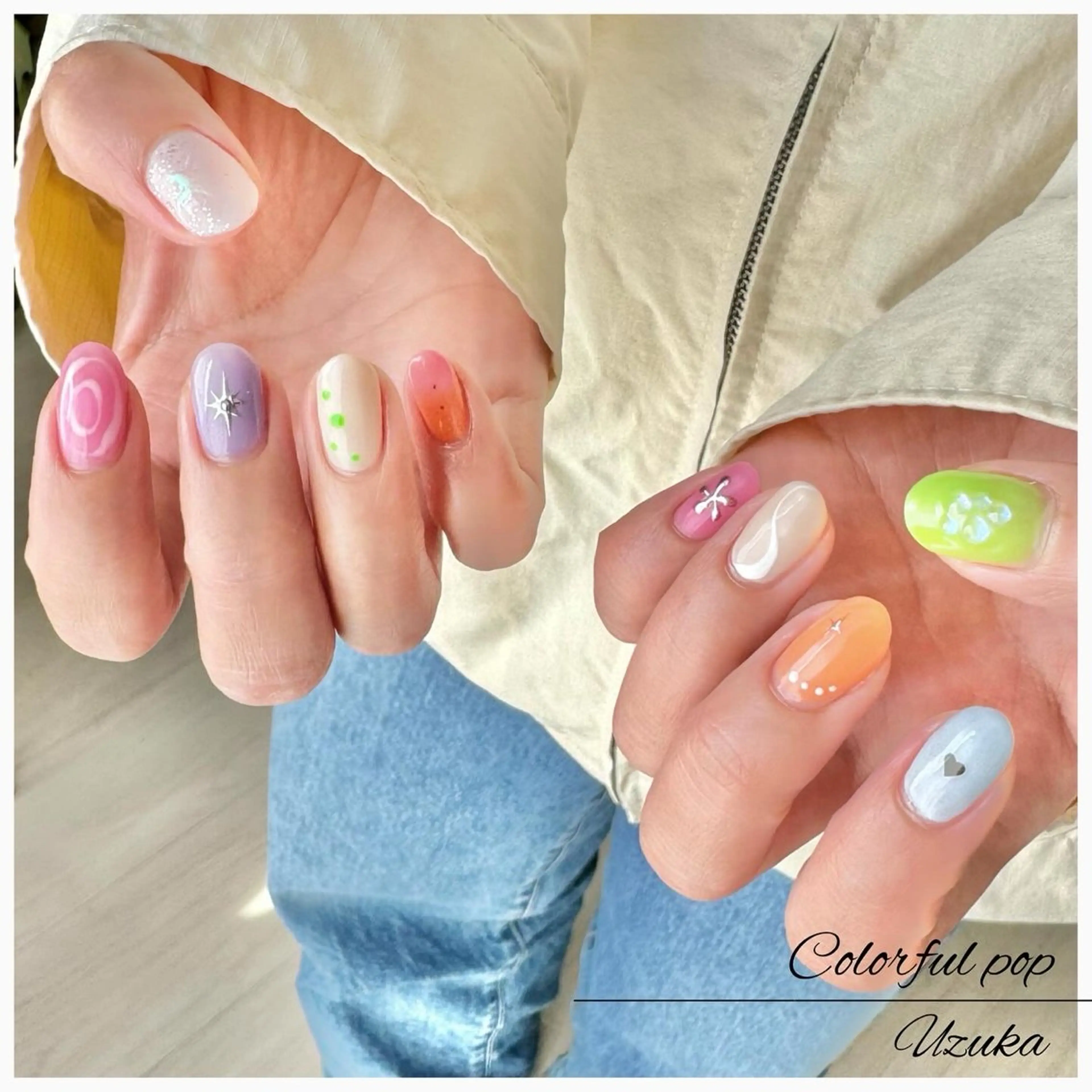 ネイル ハンドネイル ハンドケア 【nail】 Uzuka🌙のネイルデザイン