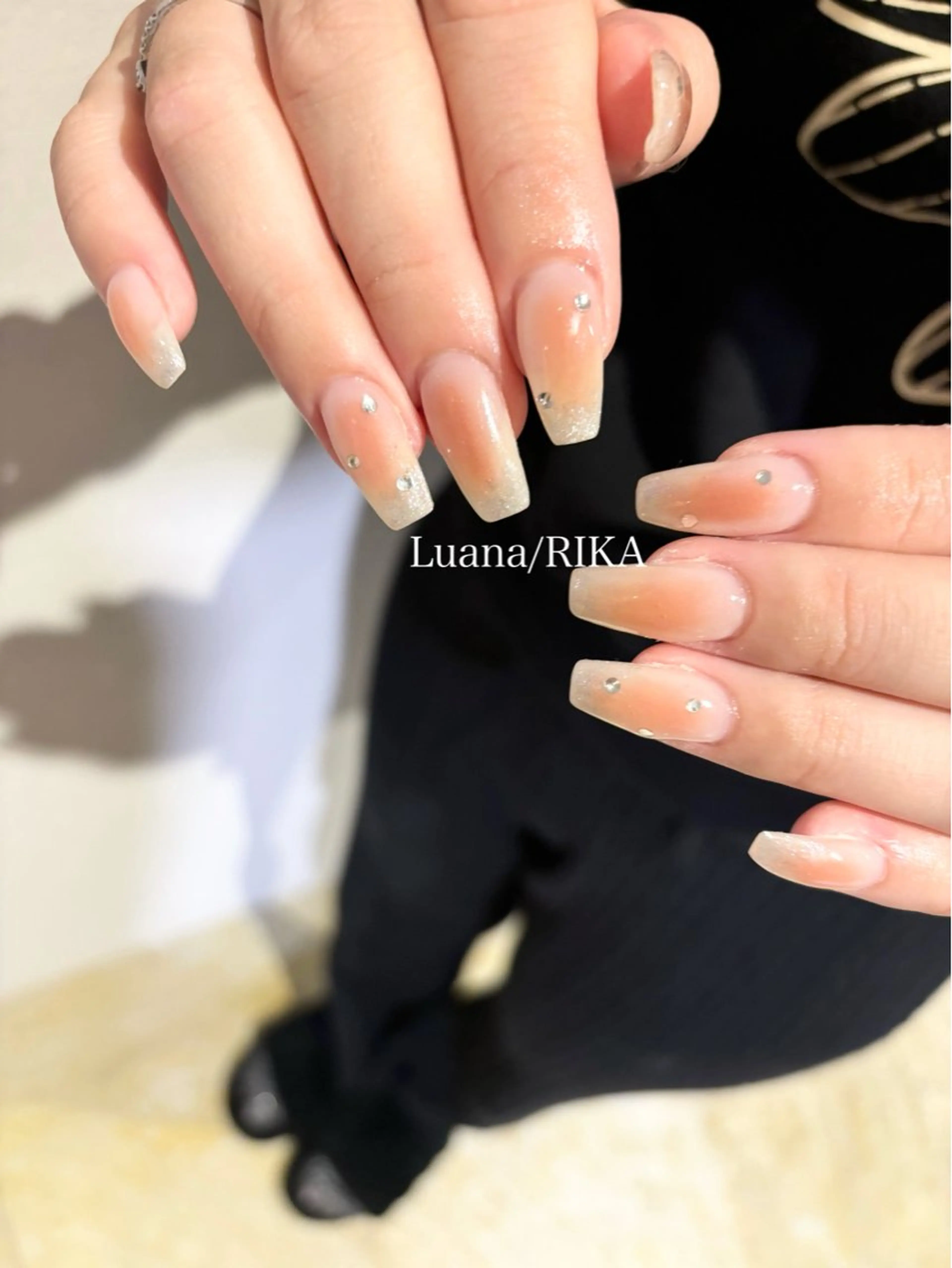 ネイル チークネイル シンプルネイル ハンドネイル Nail Salon Luana Rikaのネイルデザイン