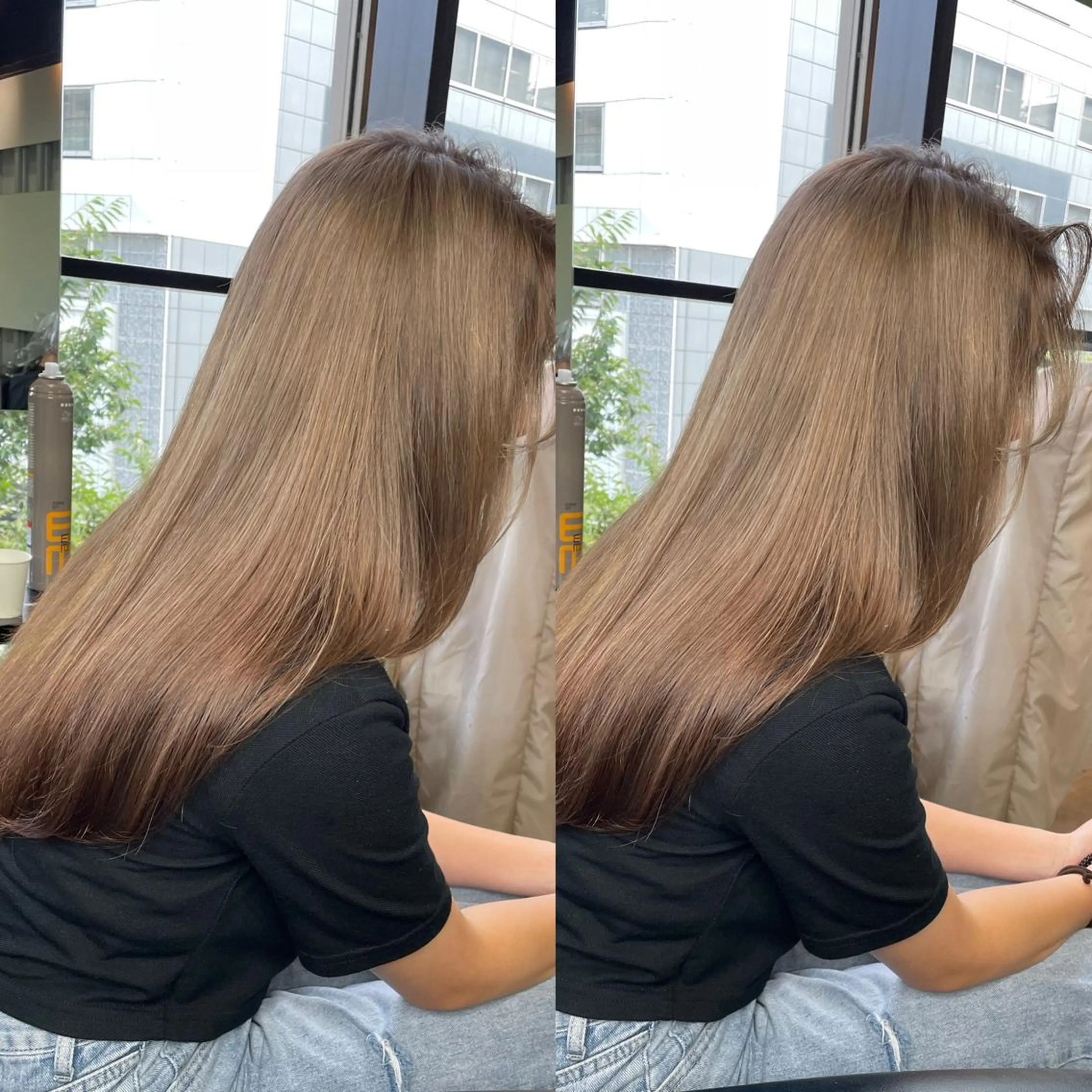 セミロング カラー ヘアアレンジ 色気グレージュ 🤍kosuke🤍のヘアスタイル