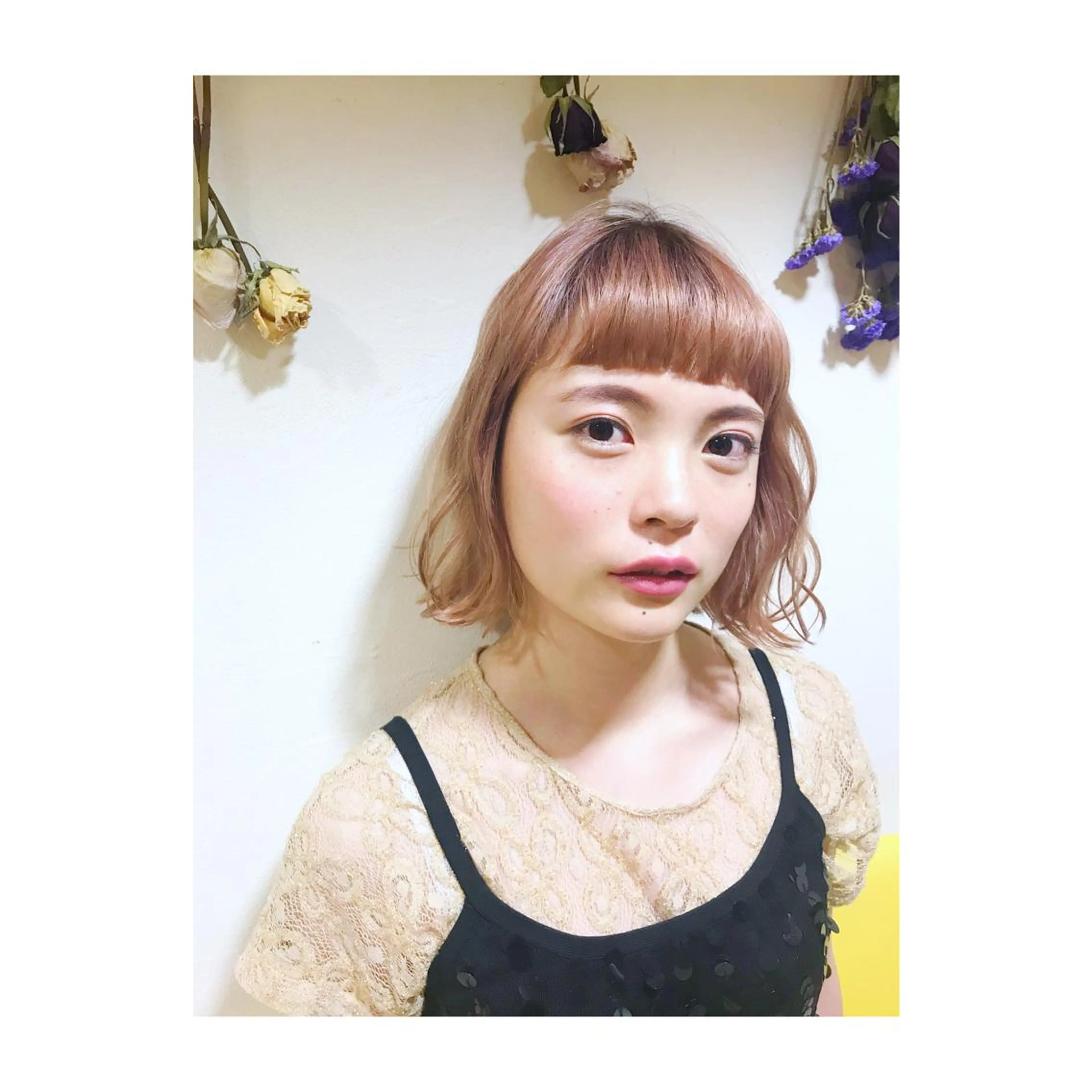 ミディアム カラー トリートメント 山下 直人のヘアスタイル