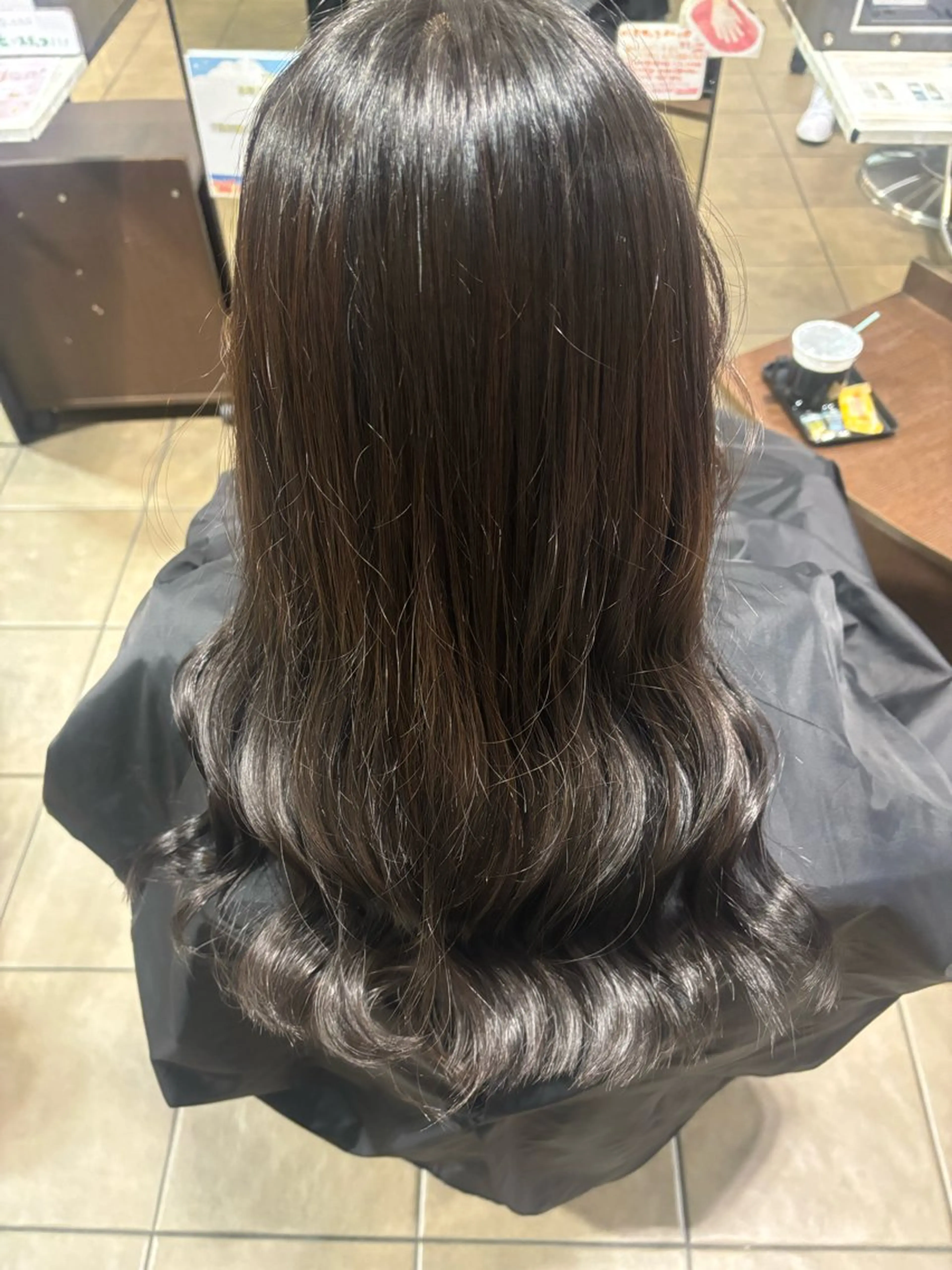 ロング カラー soin de brace今里所属・茶谷 沙穂のヘアスタイル