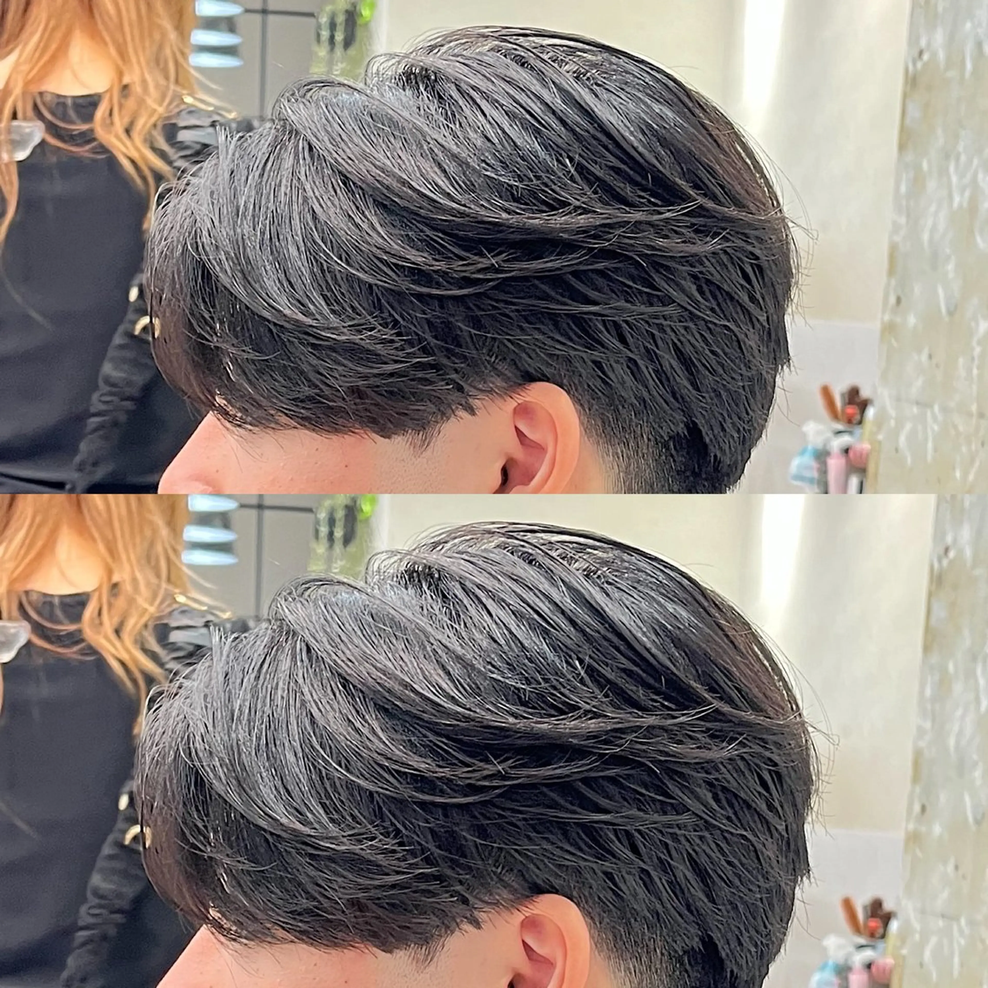 ショート メンズ メンズパーマ ニュアンスパーマ 曲がる縮毛矯正　爲石のヘアスタイル