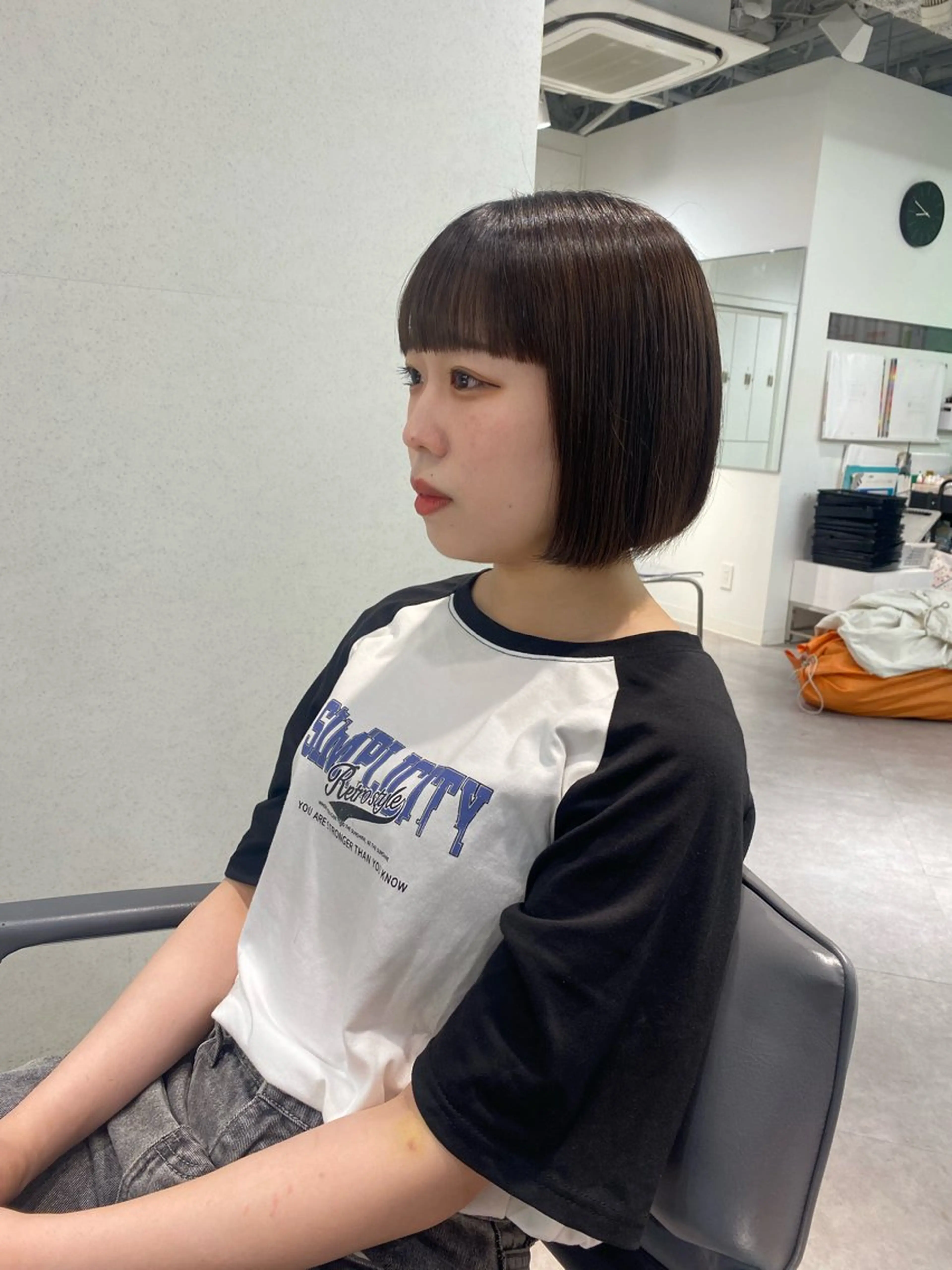 ショート ボブ カット Euphoria SHIBUYAGRANDE所属・🎀カットモデル募集 🎀AKARI🎀のヘアスタイル