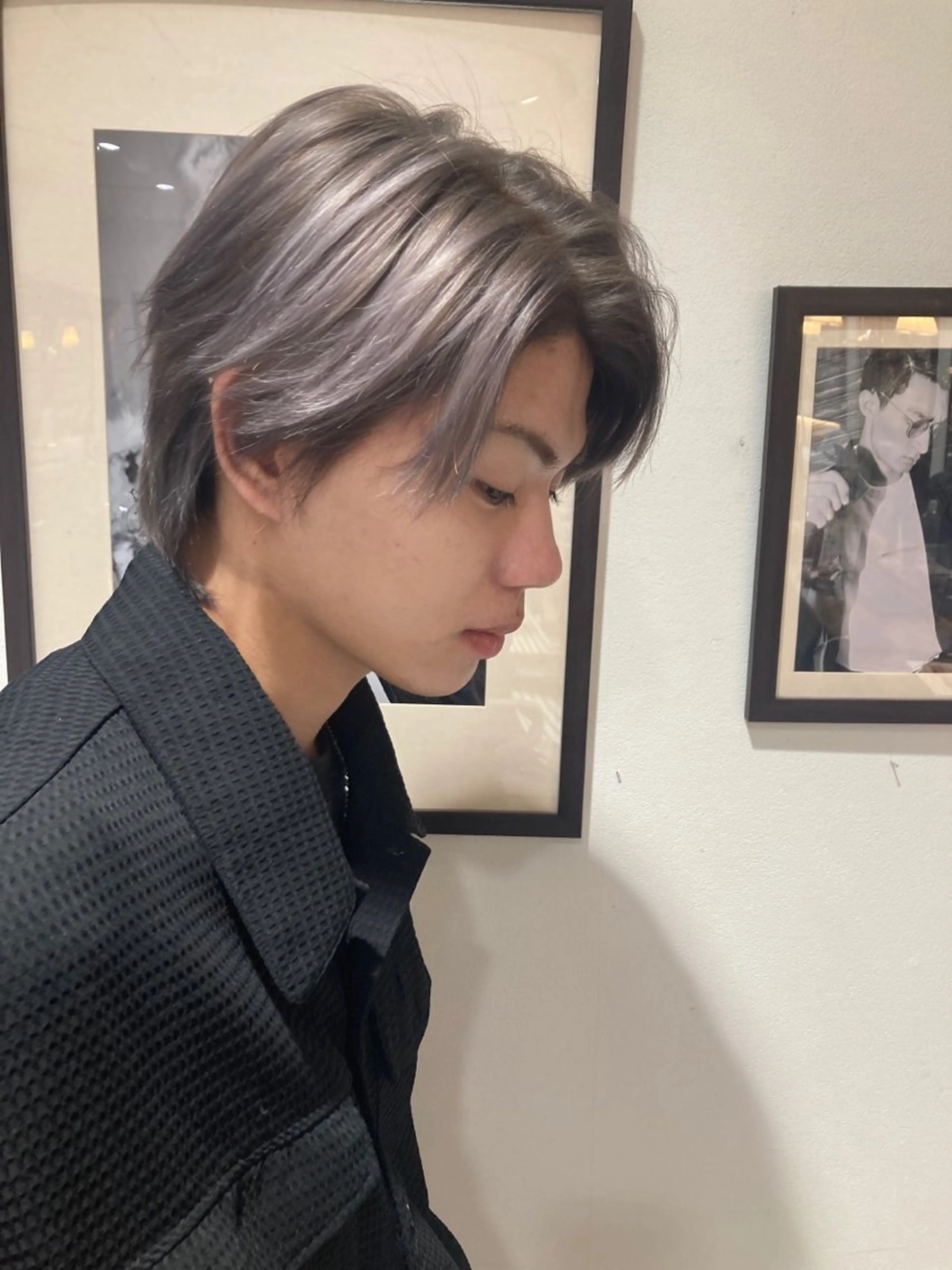 カラー メンズ シルバー トレンドヘア ♥kanaのヘアスタイル