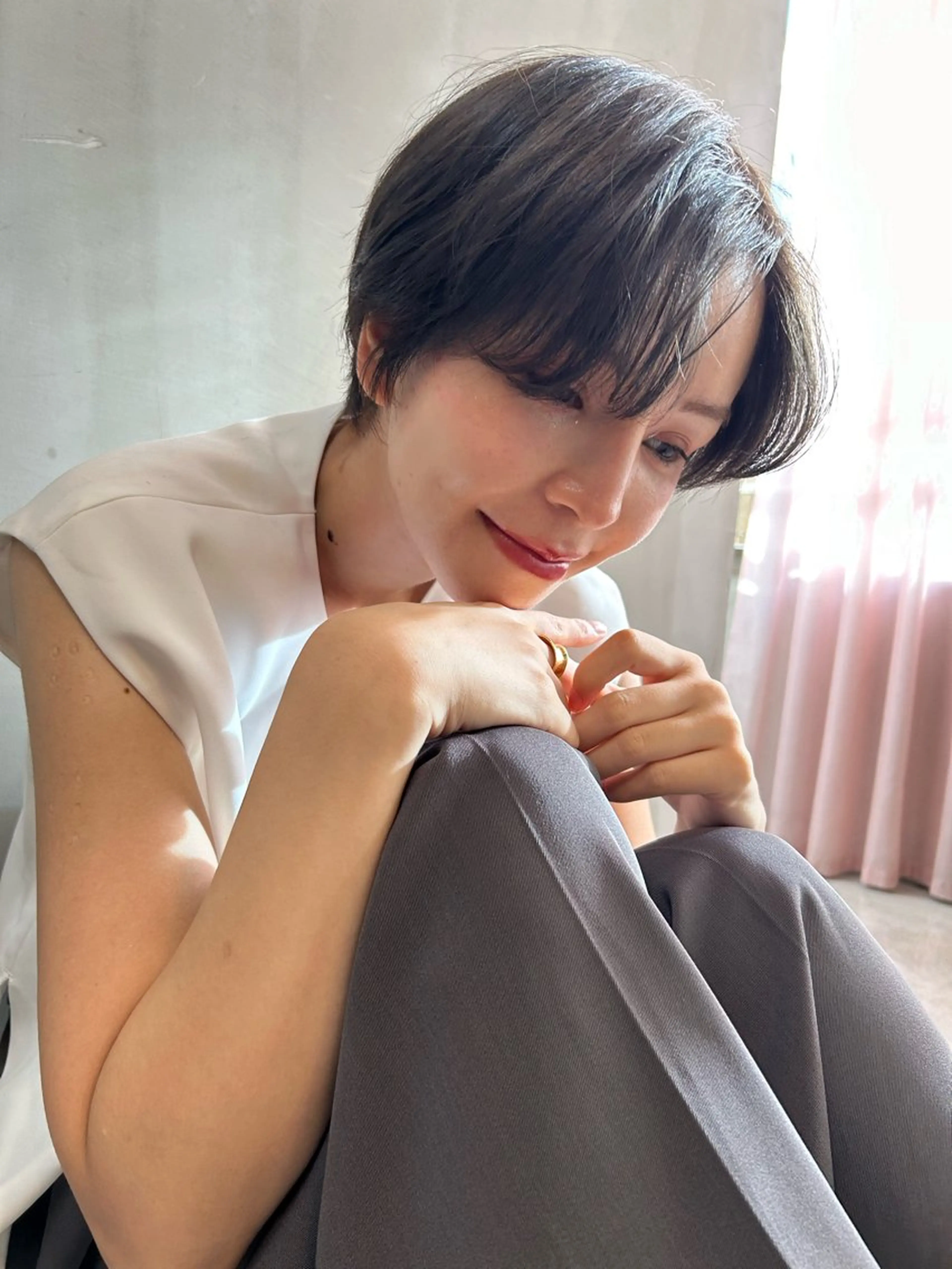 ショート カラー カット ヘアカラー トリートメント ショート/ボブ専門 宮脇美奈/南船場のヘアスタイル