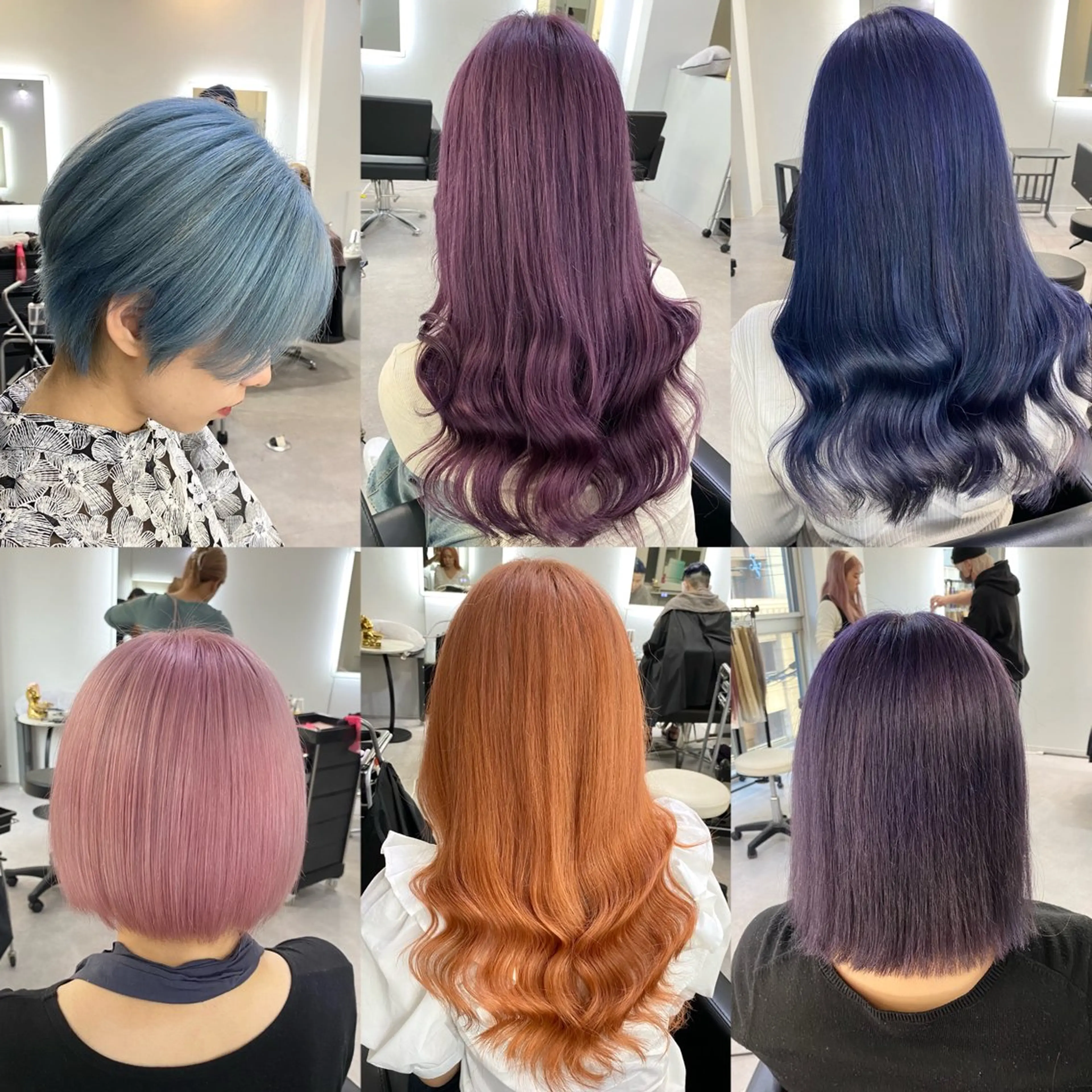セミロング カラー ブリーチ ケアブリーチ ヘアカラー ミルクティーベージュ /ピンク/大阪/堀江のヘアスタイル