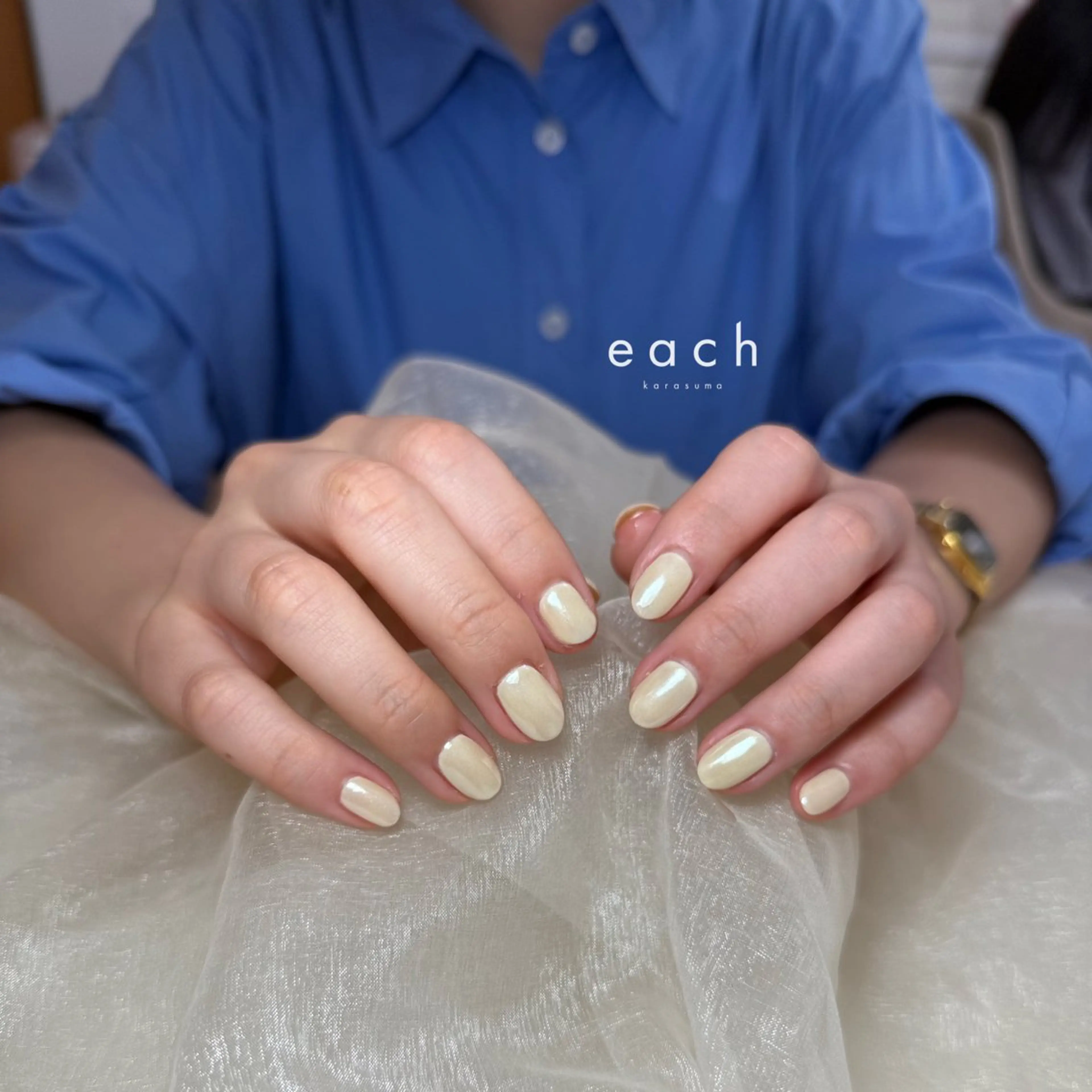 ネイル オーロラネイル ハンドネイル each lucaのネイルデザイン