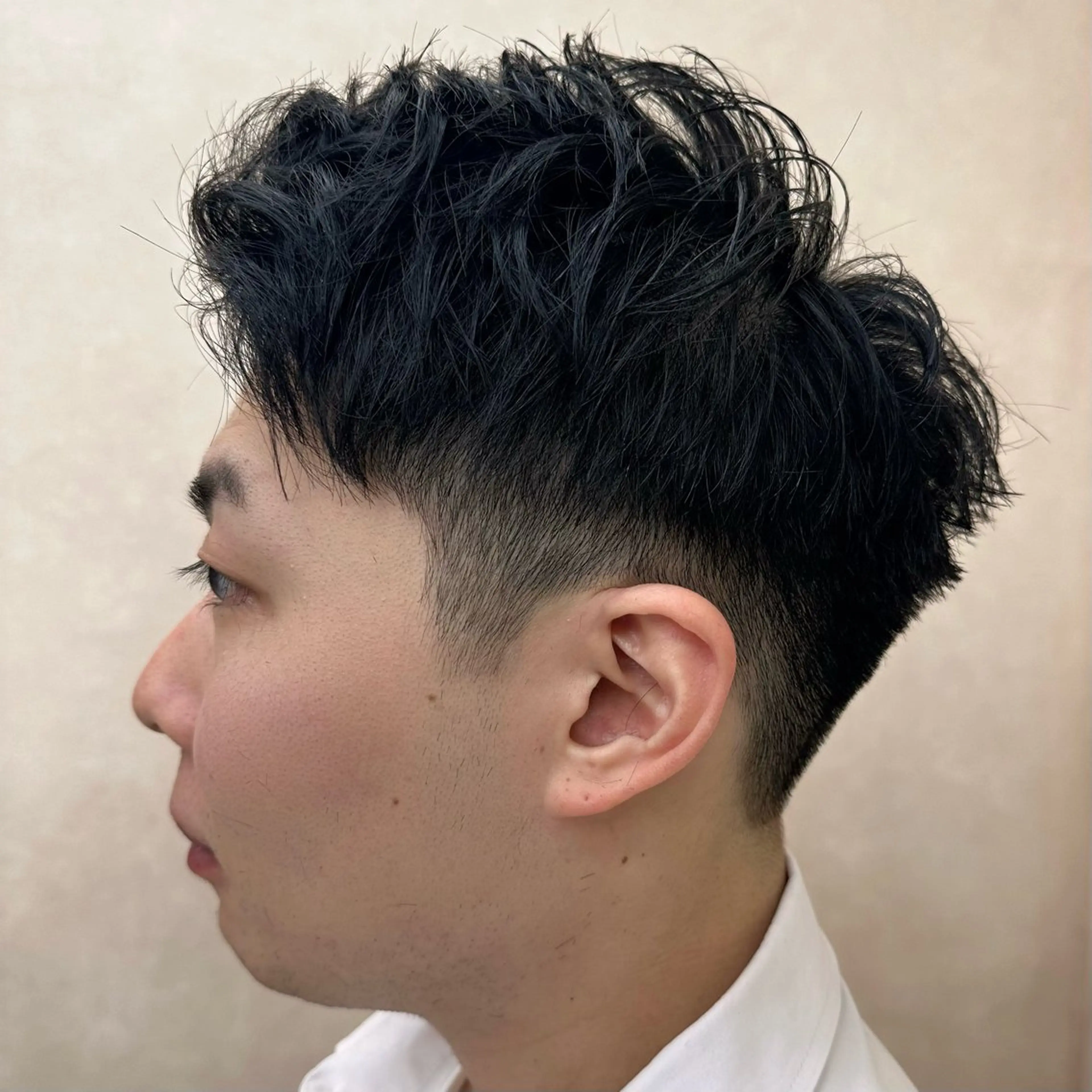メンズ カット メンズパーマ🔵 ハイトーン✨原田慎也のヘアスタイル