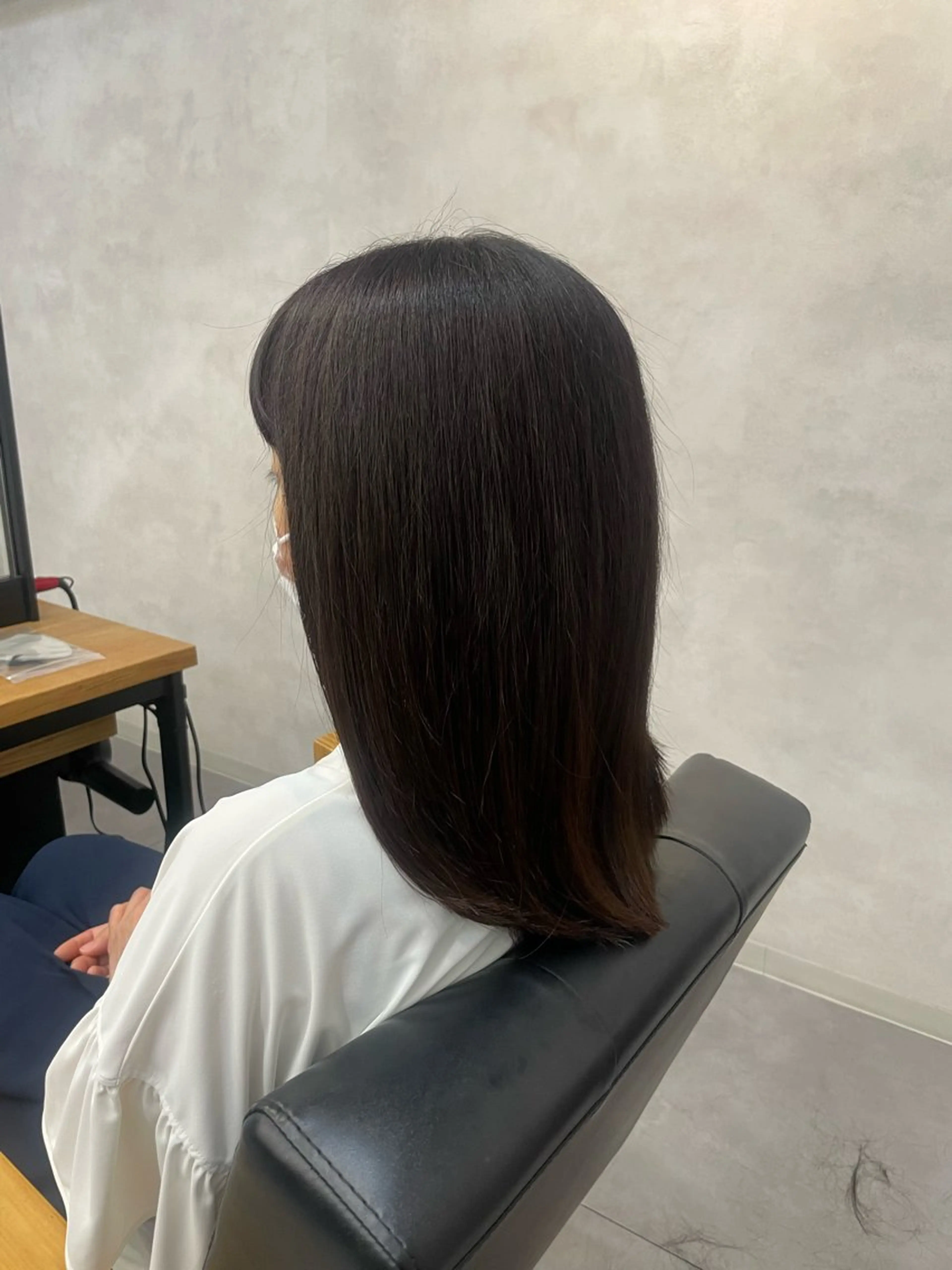 セミロング カラー ヘアカラー トリートメント 今村 南穂のヘアスタイル