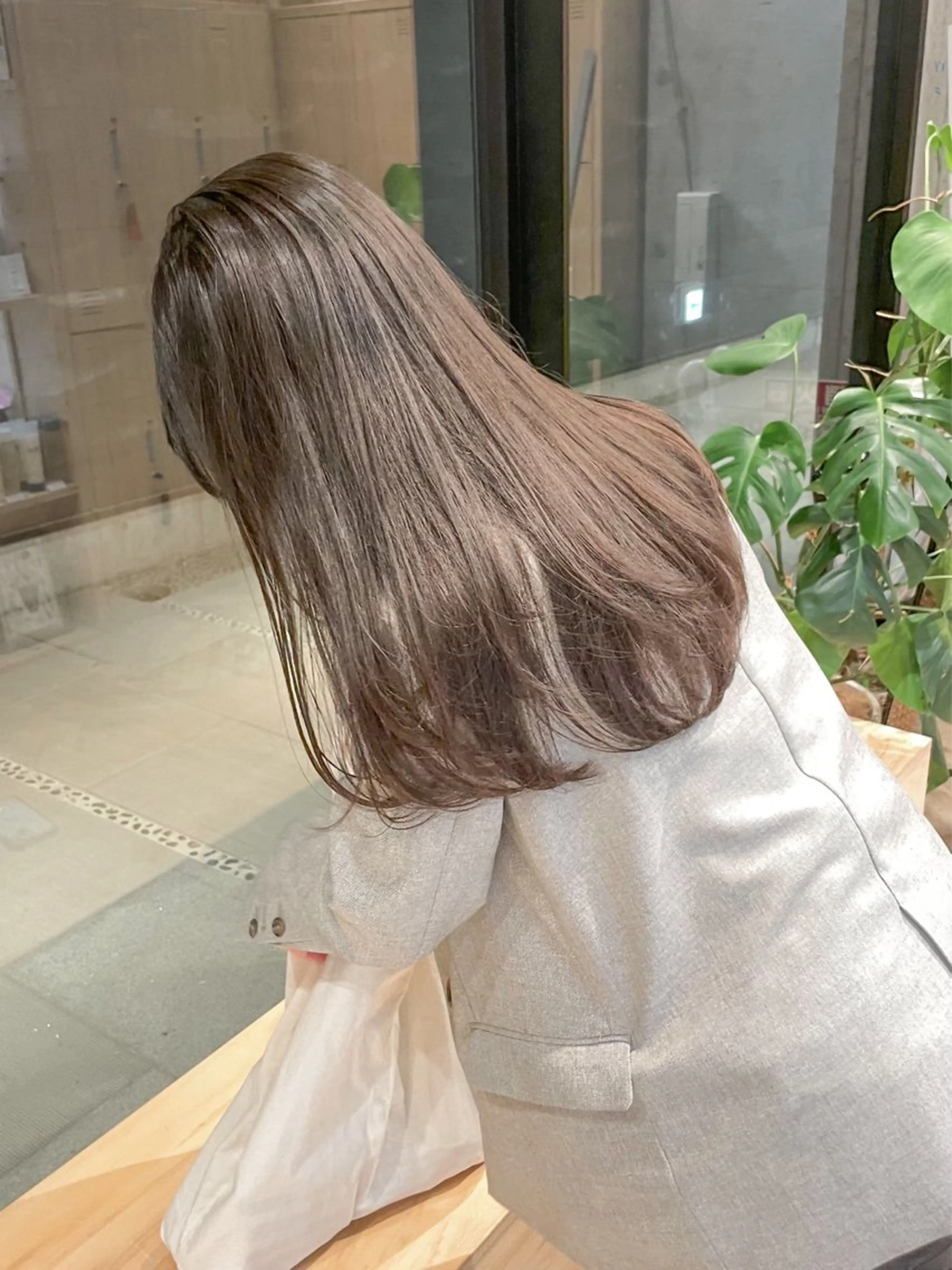 ロング カット ヘアカラー 似合わせ/透明感 /レイヤー/りほ🤍のヘアスタイル