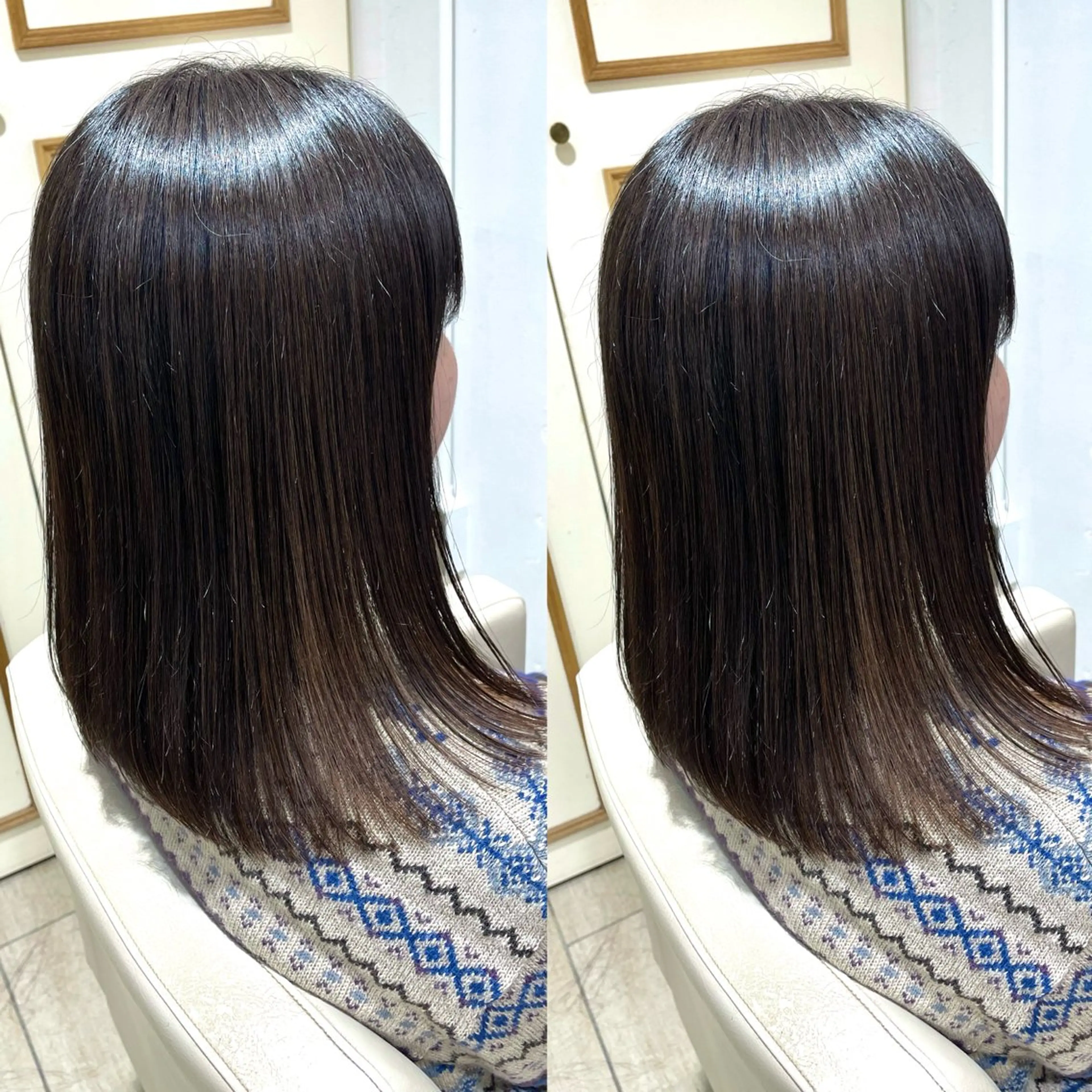 ミディアム スズキ マリのヘアスタイル