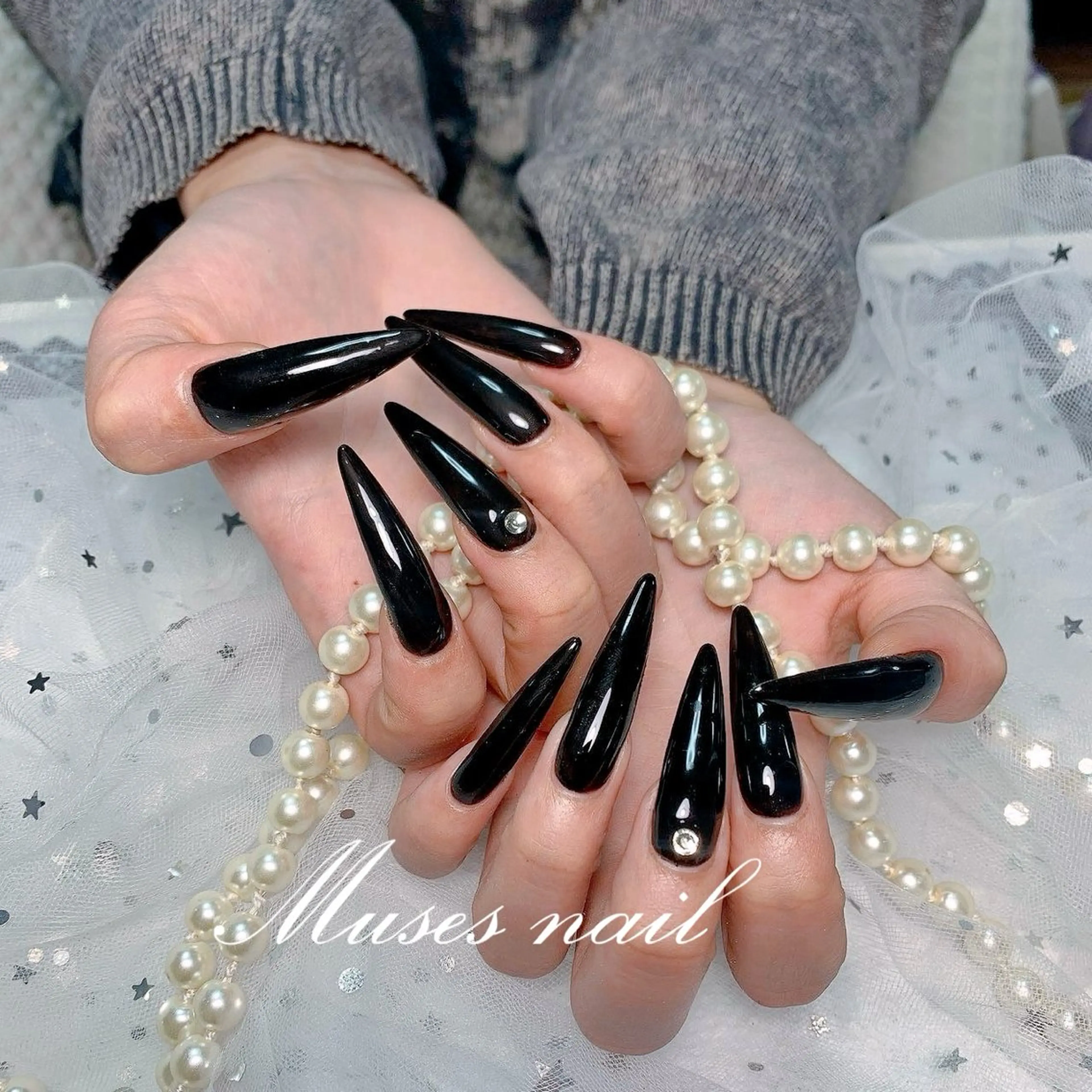 ネイル オーロラネイル チークネイル 長さ出し フレンチネイル ジェルネイル MUSES  NAIL  SALON所属・MUSES ネイルのネイルデザイン