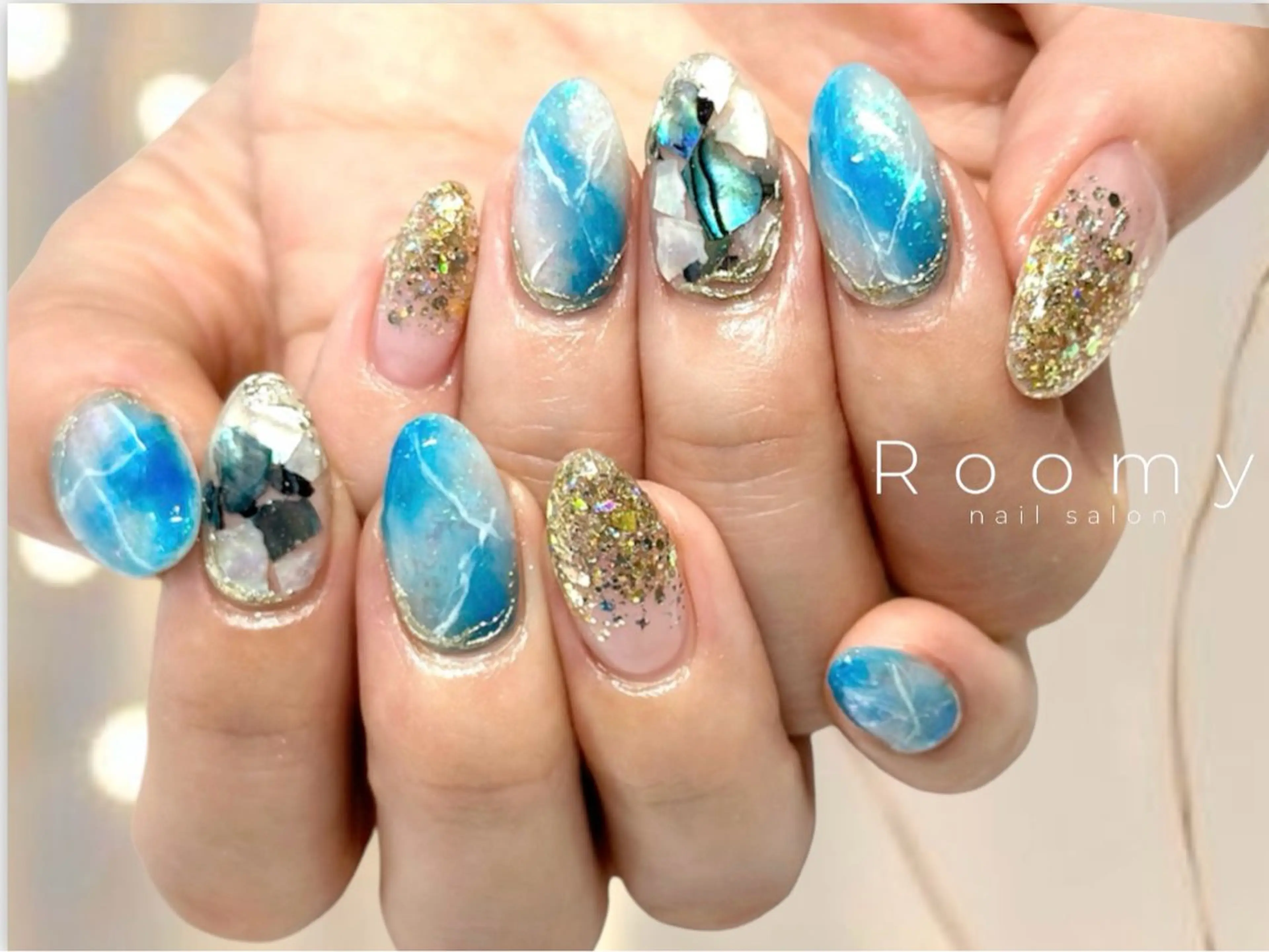 ネイル フットネイル ジェルネイル マグネットネイル パラジェル ハンドネイル nail salon Roomy 竹ノ塚所属・nail salon Roomy 竹ノ塚のネイルデザイン