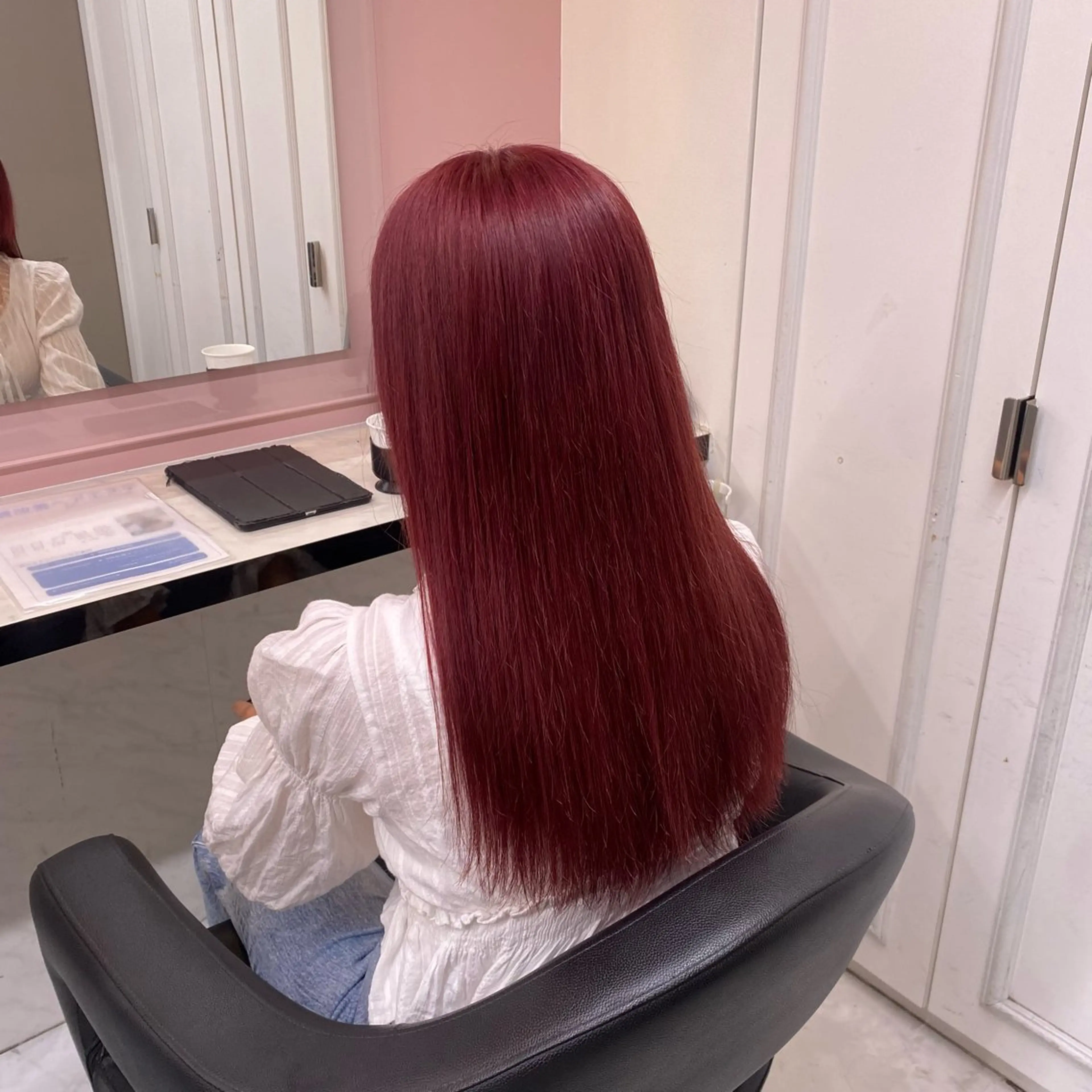 ロング カラー ヘアカラー トリートメント ヘッドスパ ヘアセット ♡ダブルカラー♡ 透明感カラー♡AIのヘアスタイル