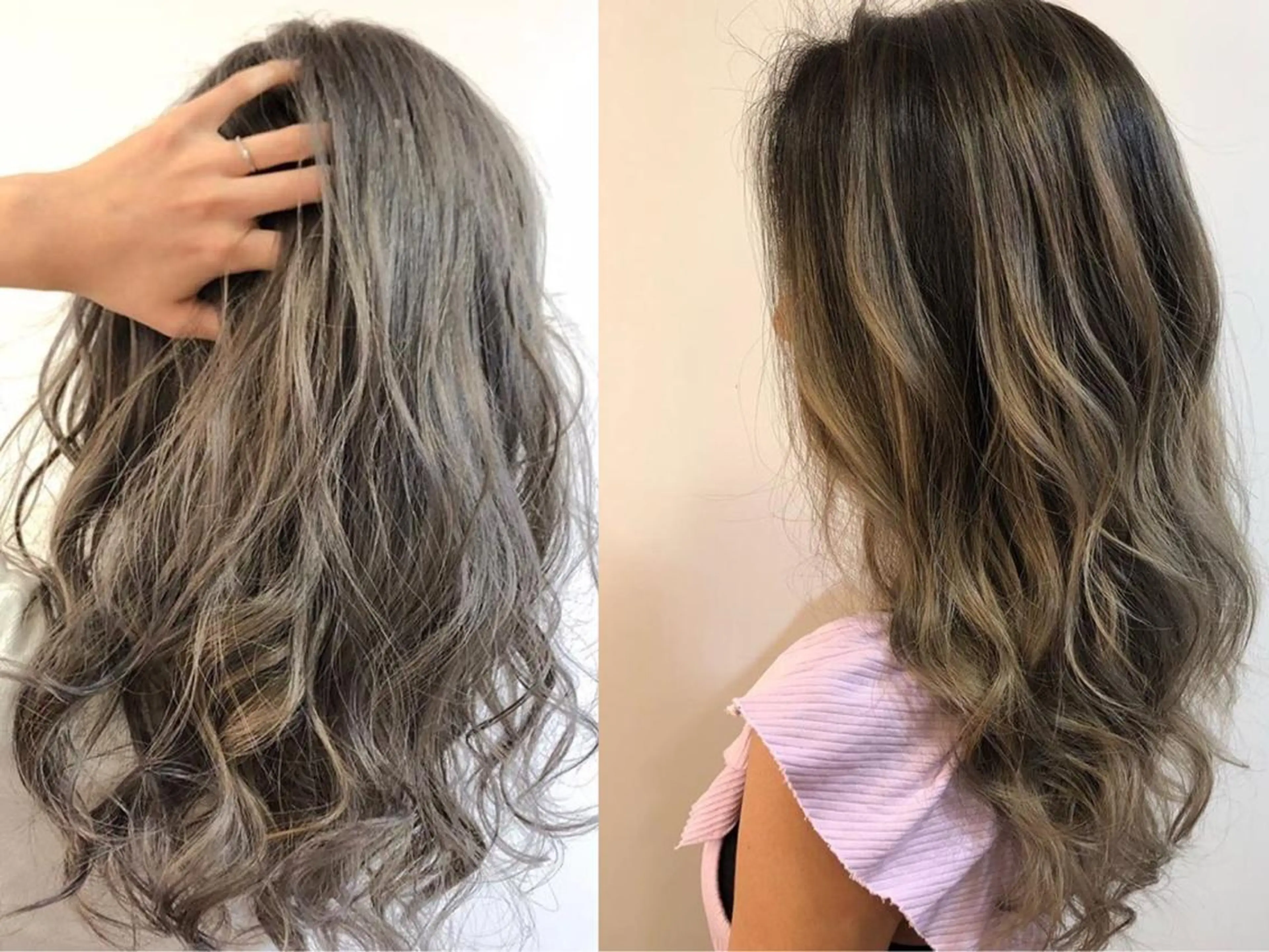 ロング 外国人風カラー ハイライト ブリーチ無しカラー 👑店長　平松　由のヘアスタイル