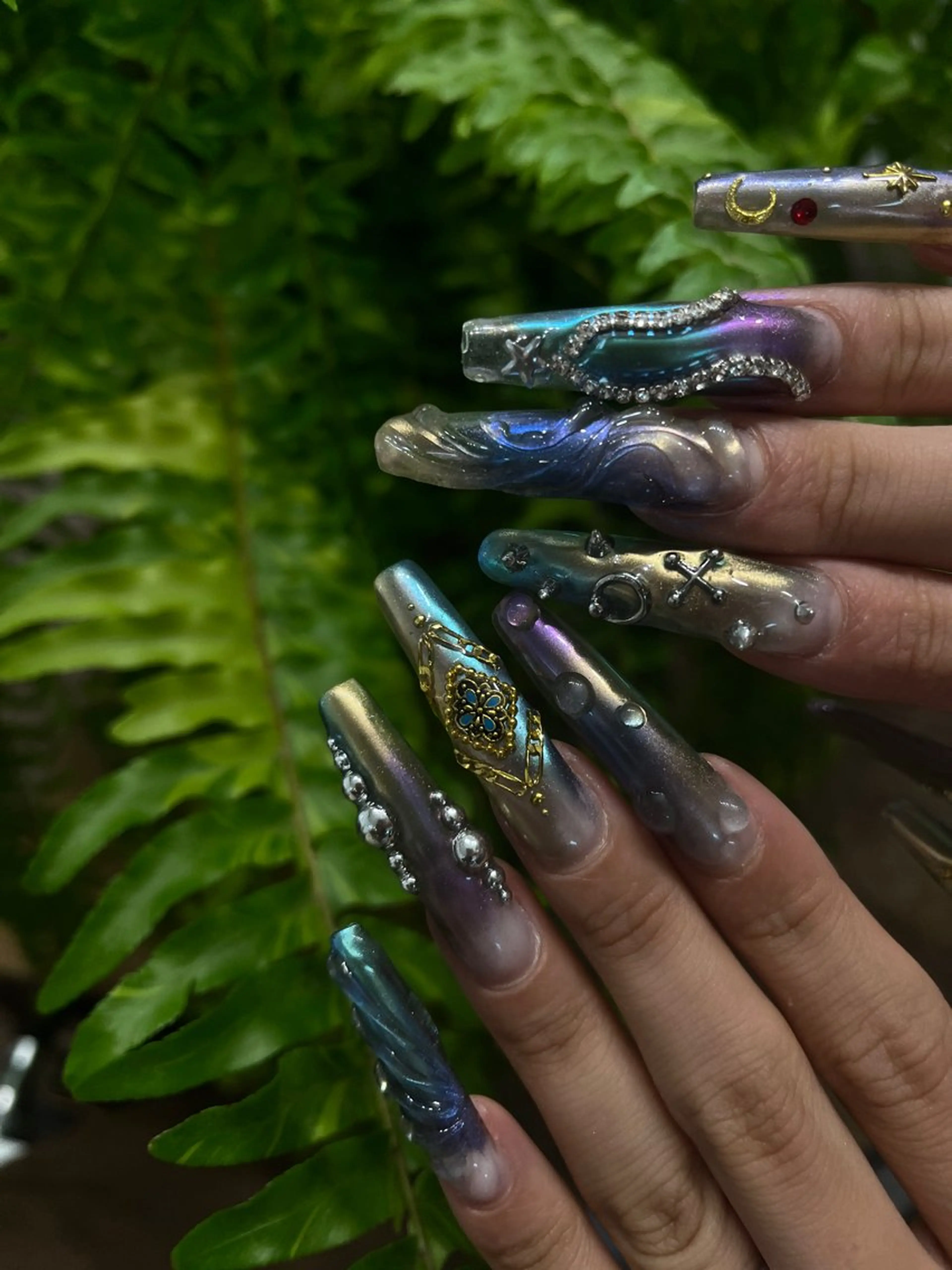 ネイル ロングネイル スーパーロングネイル nail studio romance所属・romance senaのネイルデザイン