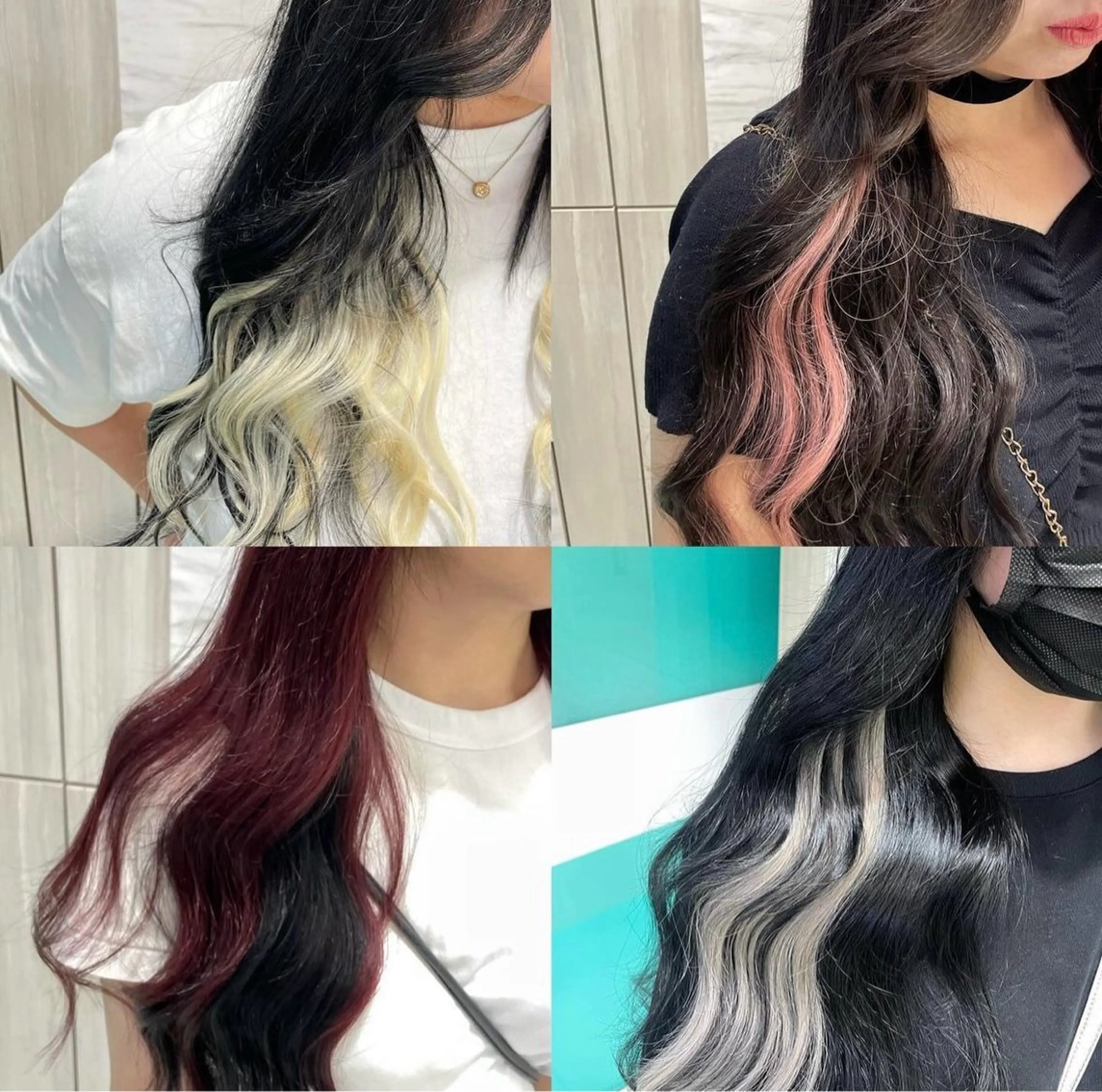 🍒ヘアカラー+シールエクステ 80本🍒の写真