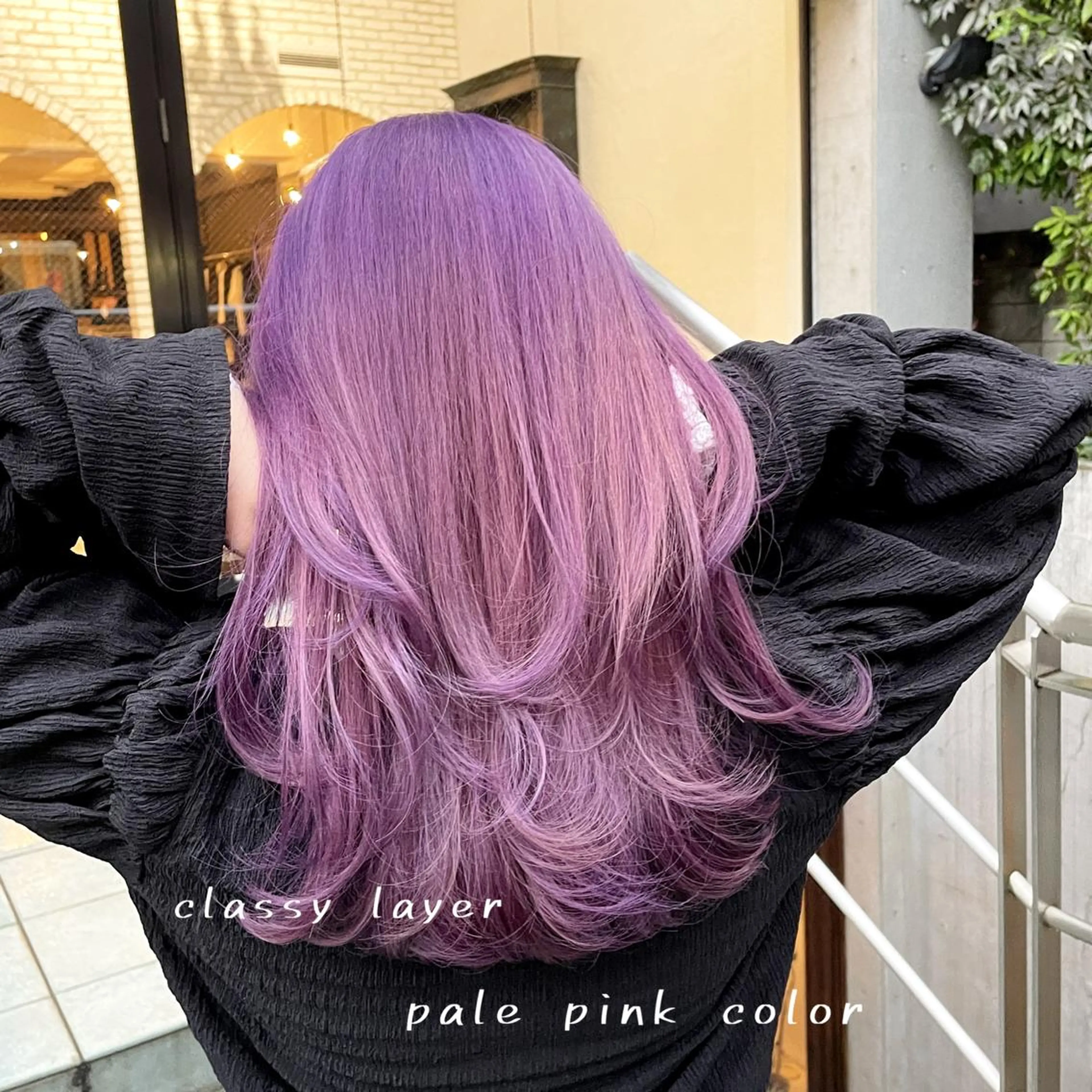 ロング カット ヘアカラー 人気のレイヤーカット TAROのヘアスタイル