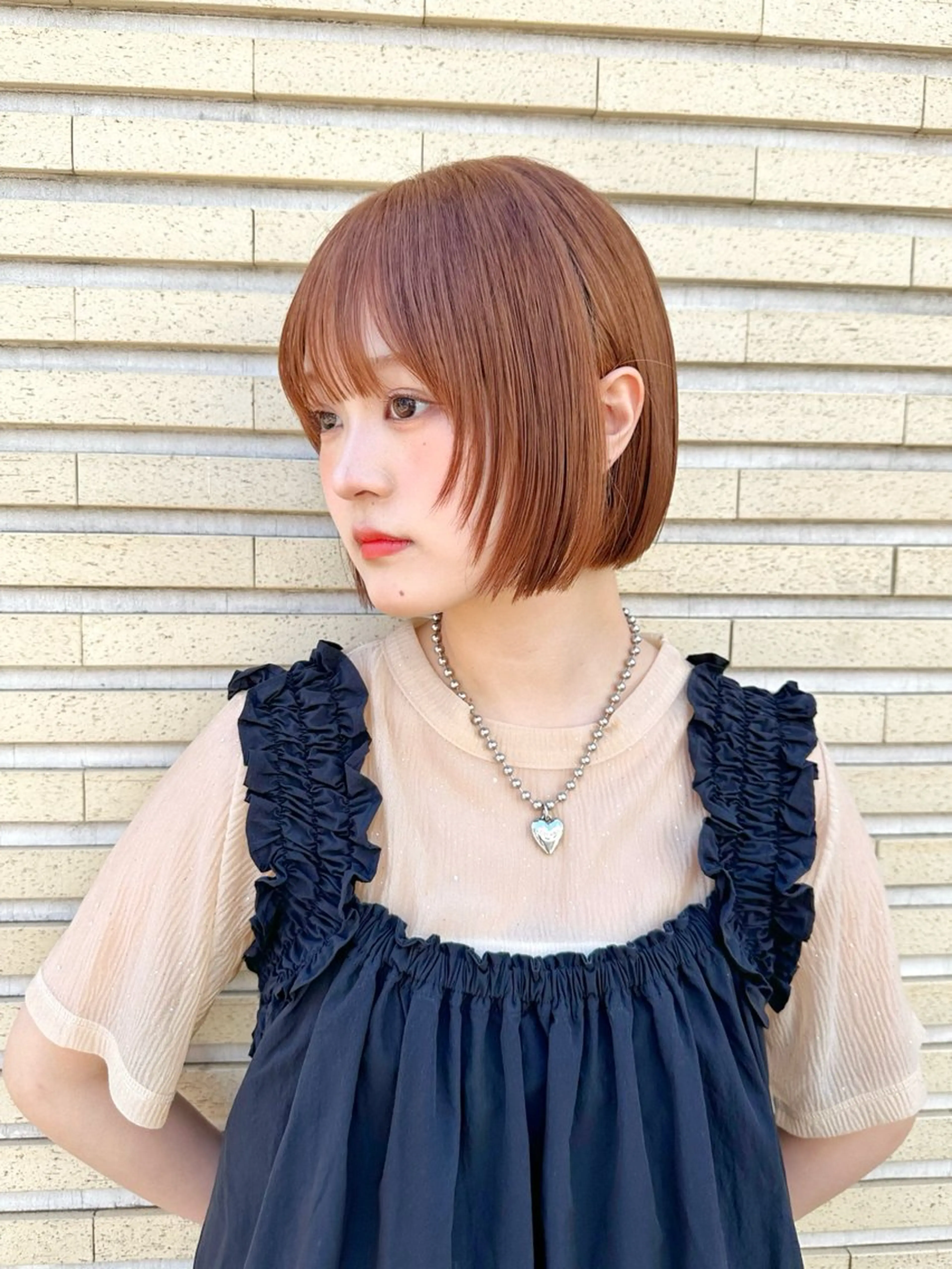 ショート ボブ 顔まわりレイヤー レイヤーカット 似合わせカット 小顔カット 似合わせボブ/ ショート　原田朝日のヘアスタイル