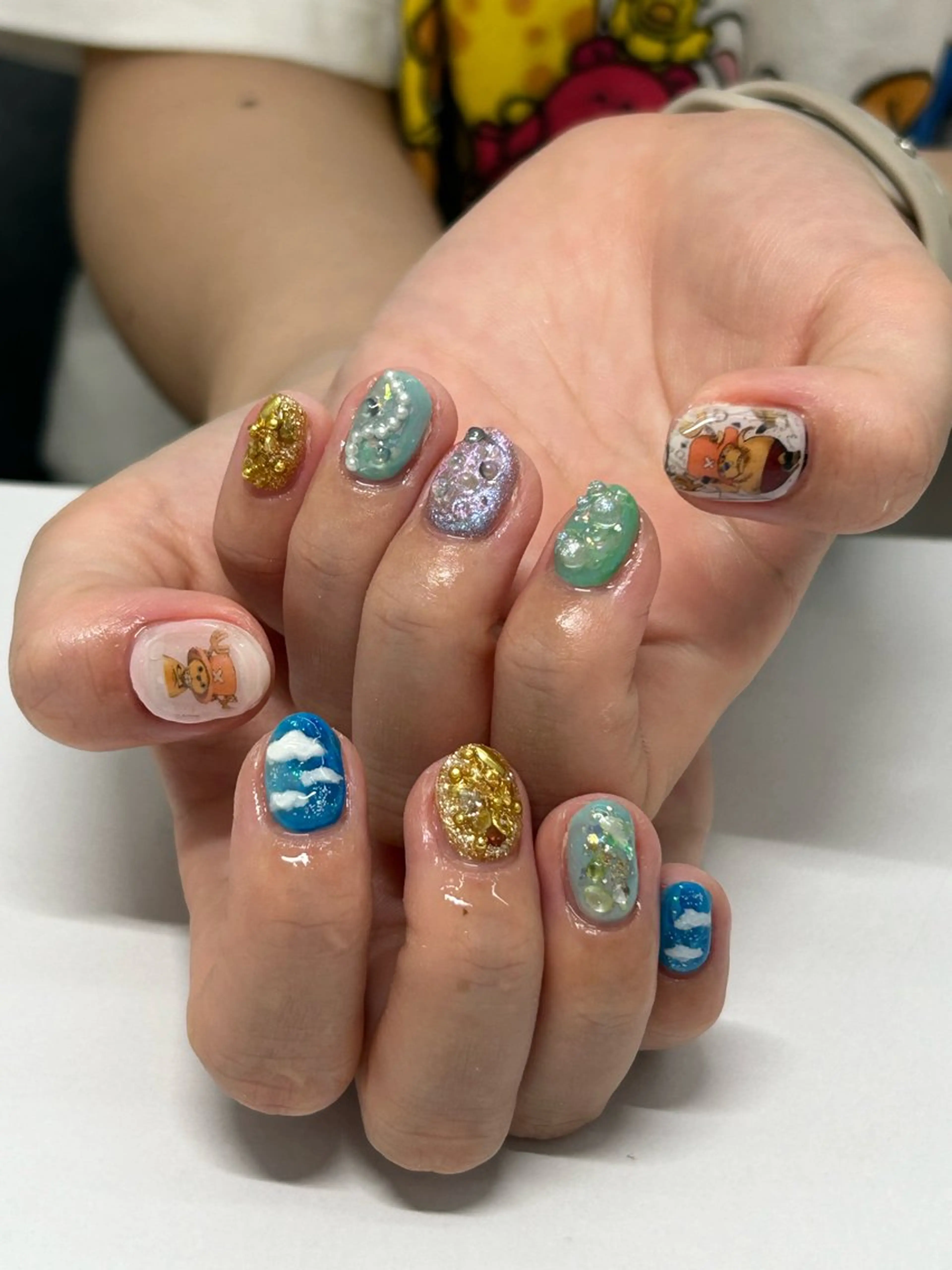ネイル ハンドネイル プライベートネイルサロンone nail所属・one nail 【カラフル/個性派】のネイルデザイン