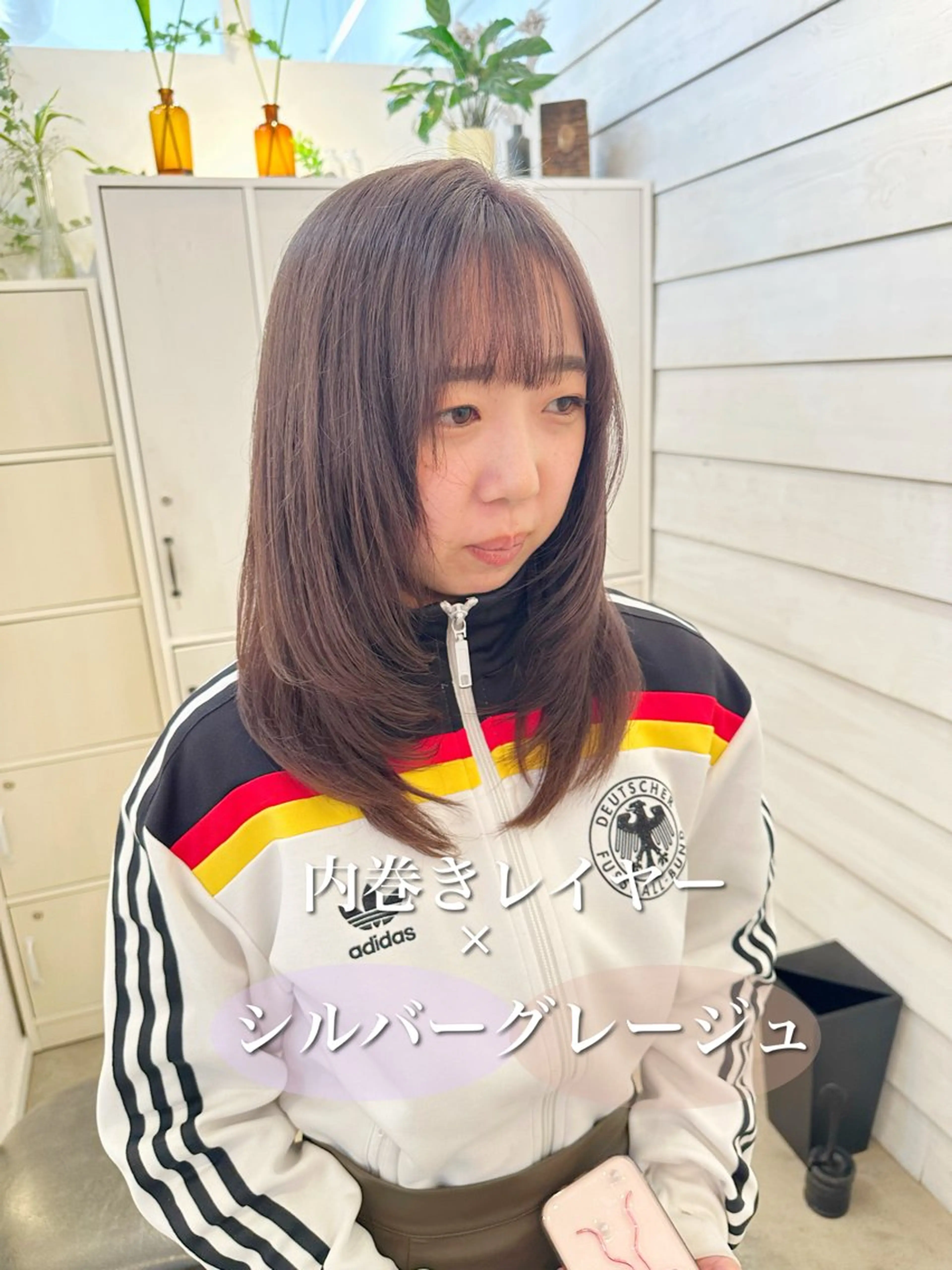 ミディアム カラー ショートボブ ボブ くせ毛 カット ヘアカラー トリートメント newline銀座所属・銀座ショート/ 大人ショート/金子涼のヘアスタイル