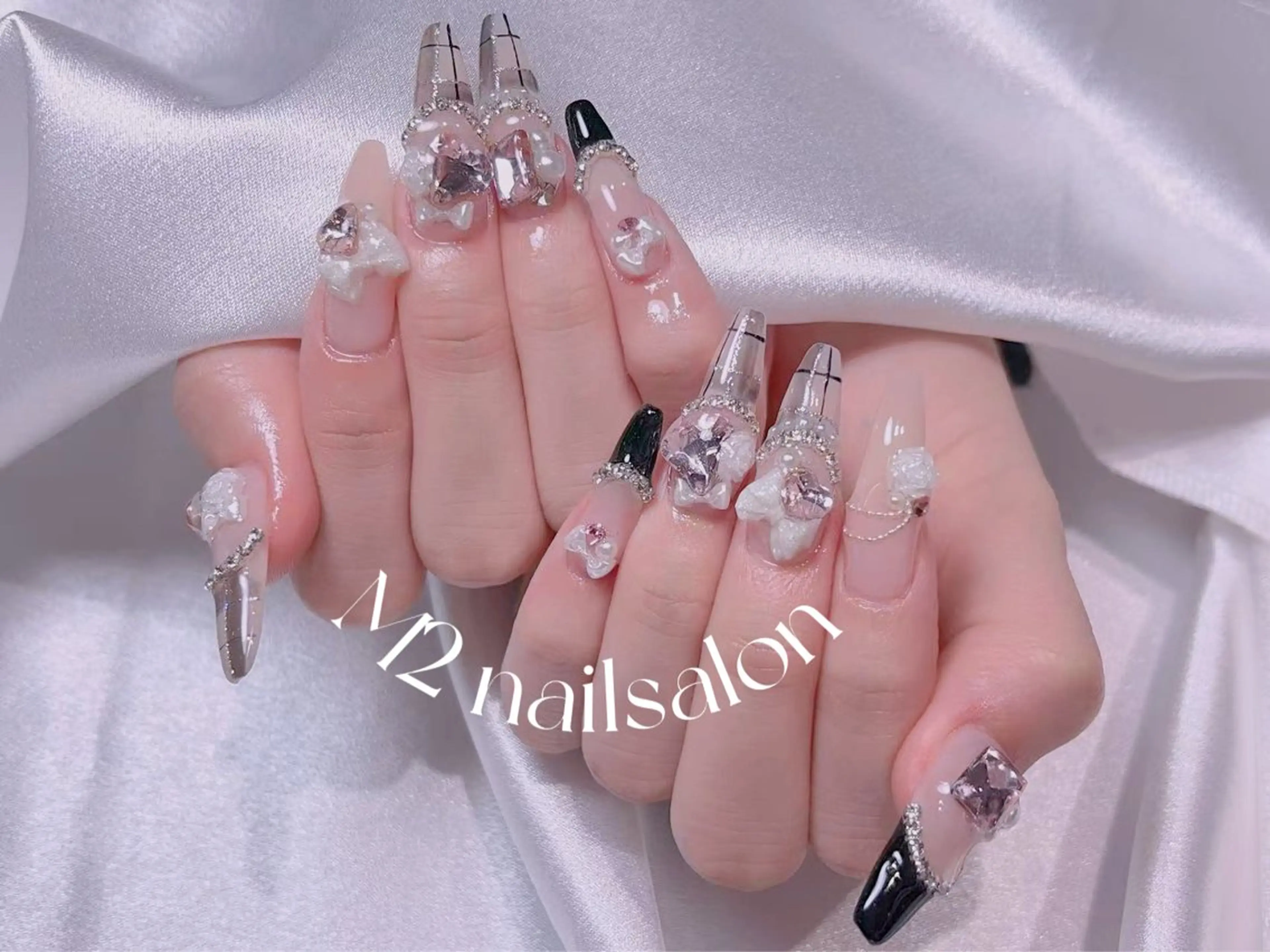 ネイル ハンドネイル 長さだし専門店 M2　rikaのネイルデザイン